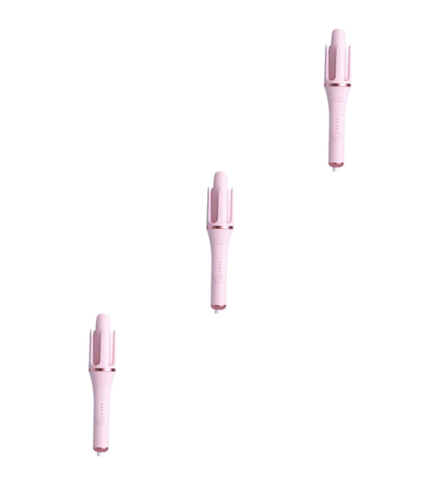 Baluue 3pcs Auto Hair Curler Pink Automatic Automatic Hair Crimper Hair Curlers 32.50X5.50X5.50CMx3pcs Pinkx3pcs - Buy Online on GoSupps.com