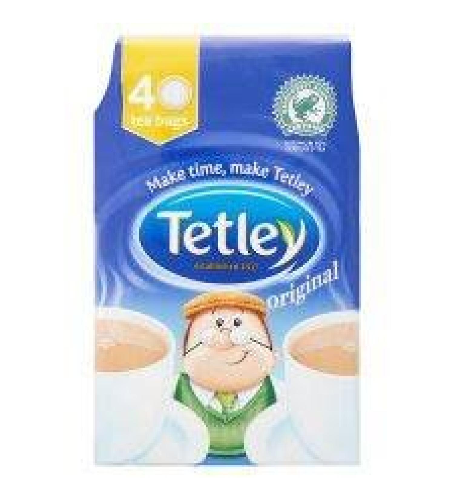 Tetley Softpack 40 Tea Bags 125g