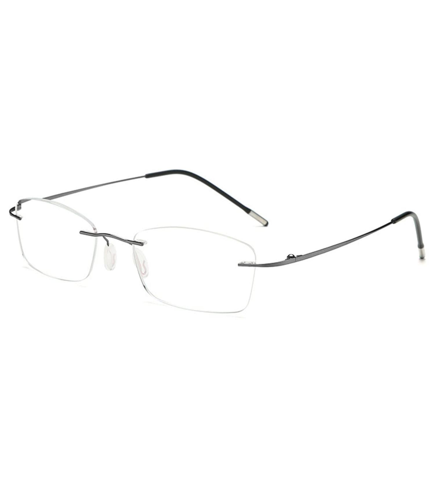 Koosufa Titan Borderless Reading Glasses | Blue Light Filter | Ultra-Light Frameless | Anti-Fatigue | Strengths 0.0 to 4.0 | Unisex Workplace Glasses - Buy Online on GoSupps.com