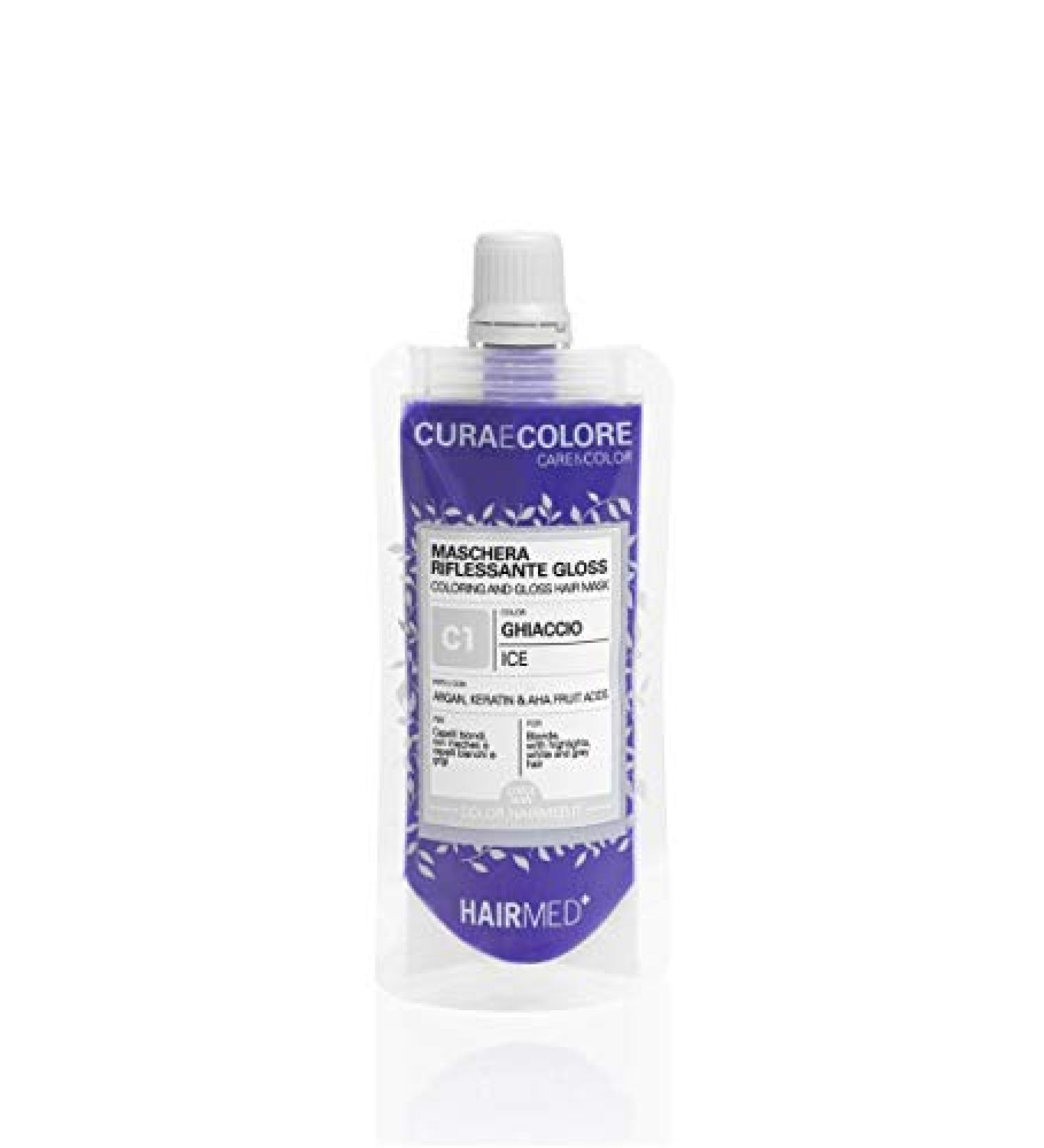  HAIRMED HAIRMED - Cura and Color - Reflecting Hair Mask - Ammonia-Free Color Bath - Gloss C1 - Ice - 40 ml - Buy Online on GoSupps.com