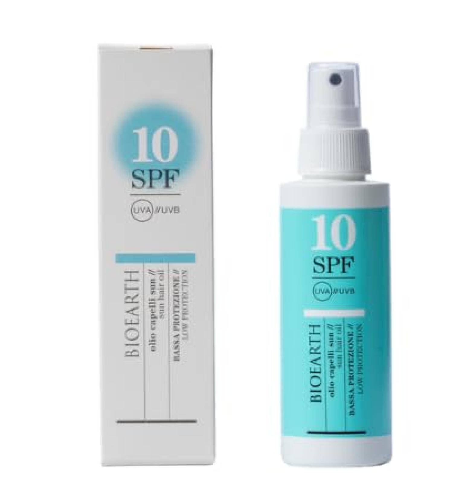 Bioearth Oil Solar Hair 125ml SPF10 Light Avocado Jojoba Aloe