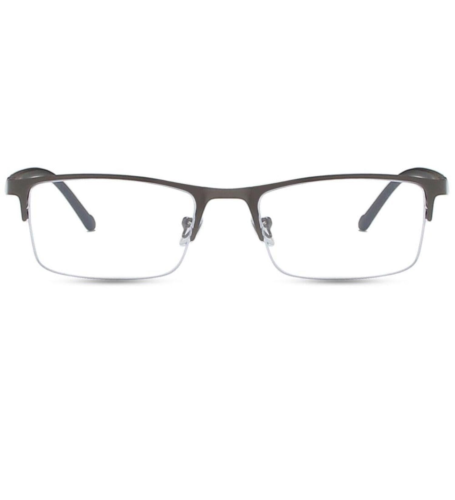 TECH-LINE-DIRECT FASHION ACCESSORIES Blue Light Blocking Glasses Eyeglasses Rectangle Frame UK Men/Women Gunmetal Frame + Clear Lens - Buy Online on GoSupps.com