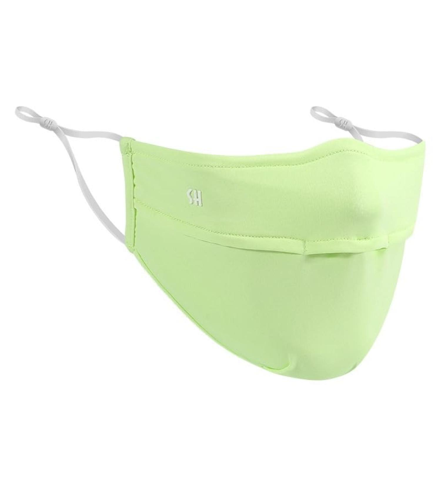 NAERTFD Summer Lady's Full Face Sun Protection Mask - Breathable Ice Sile Veil for Outdoor Sports | Lightweight Yellow - Buy Online on GoSupps.com