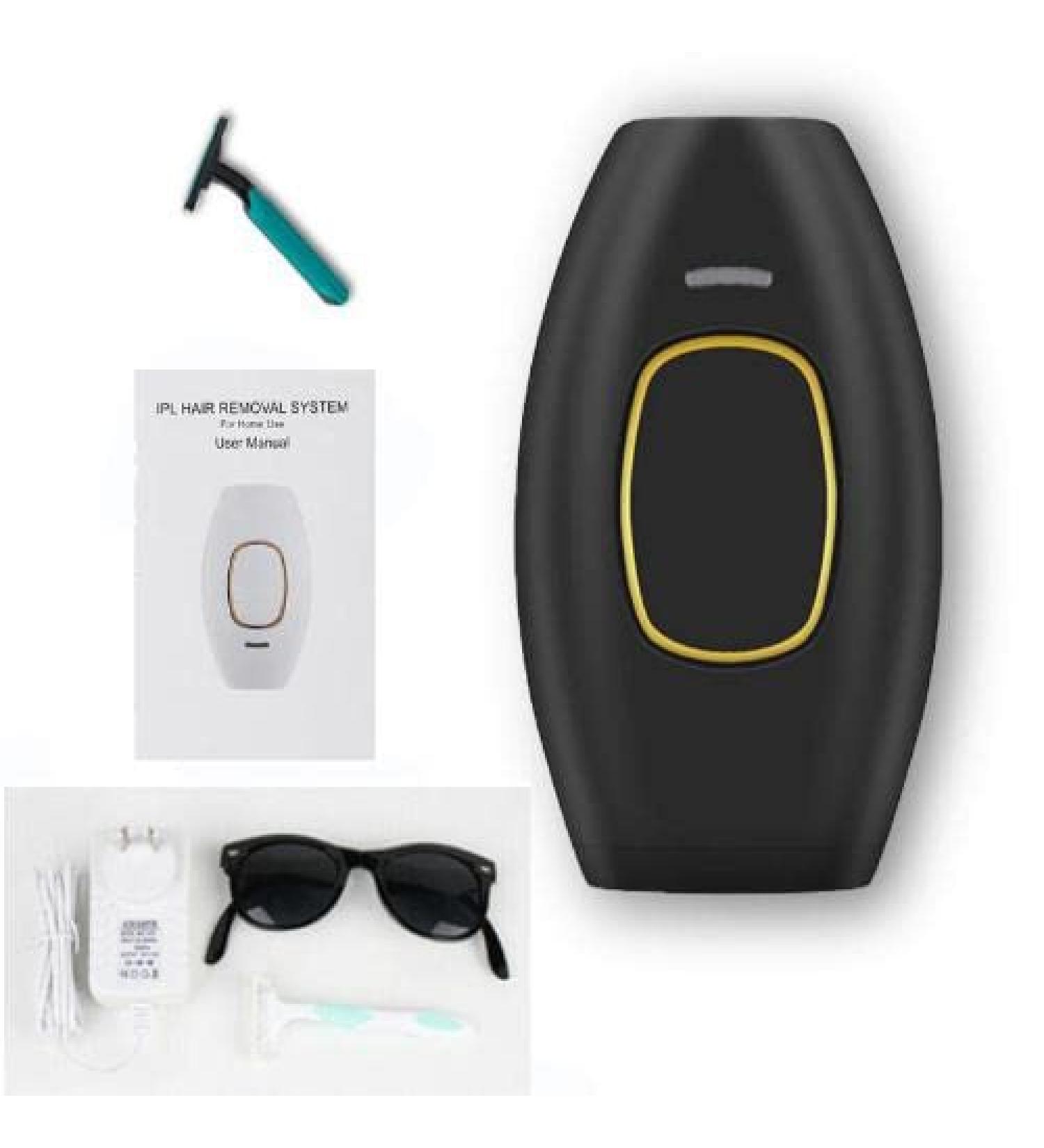 IPL Hair Removal Device with 5 Energy Level 999 000 Flashes 3 Function Laser Permanent Hair Remover Painless for Women and Men Facial Bikini Body (Black) - Buy Online on GoSupps.com