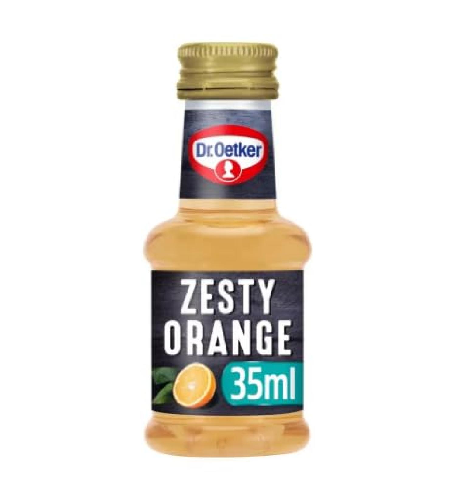 Dr Oetker Natural Zesty Orange Extract (35Ml X 2) _Made from Real Oranges_Suitable for vegans_ - Buy Online on GoSupps.com