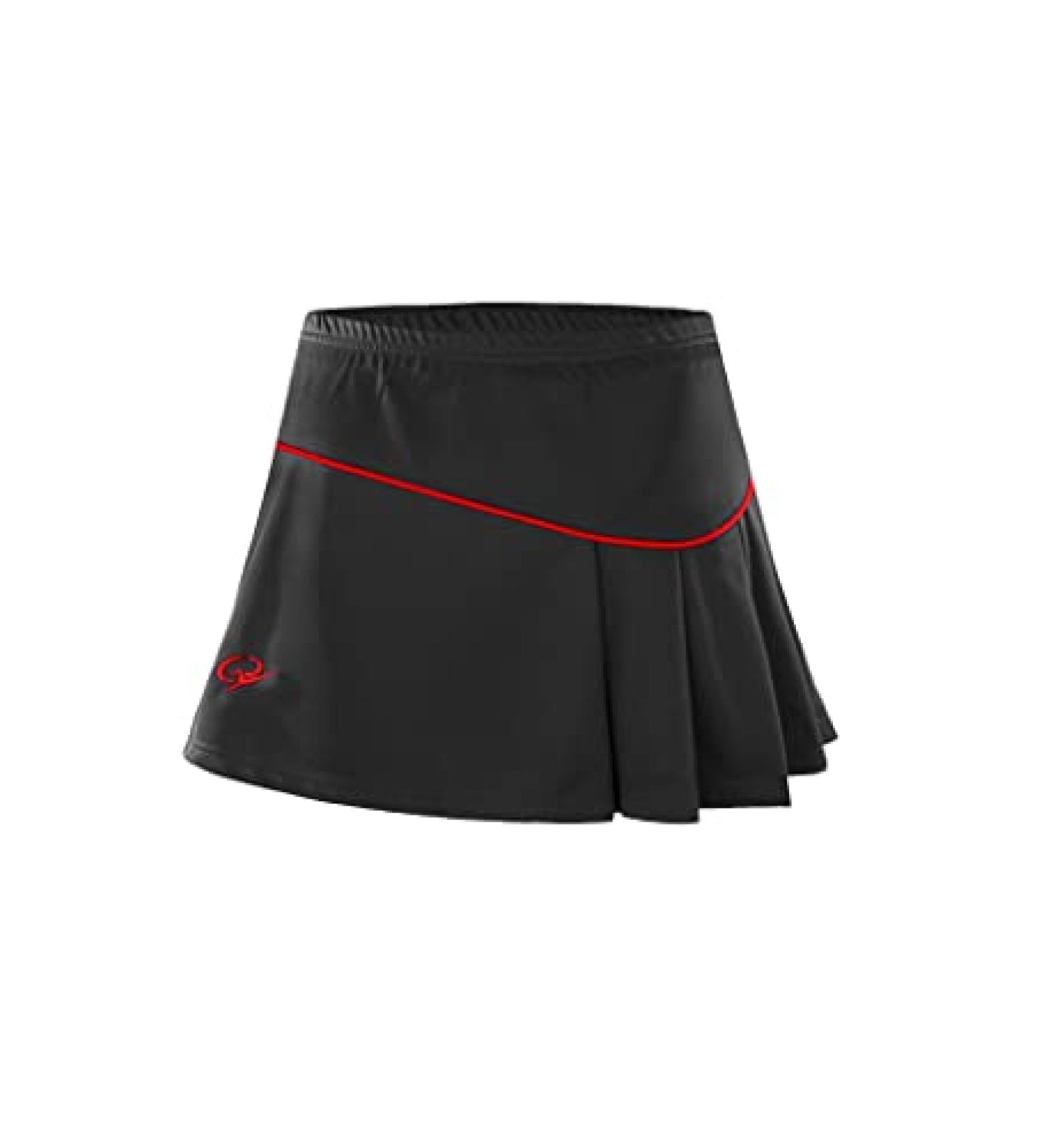 Kiench Girls' Red Athletic Skort | Tennis Golf Gymnastics Running Shorts | Size 12-14 - Buy Online on GoSupps.com