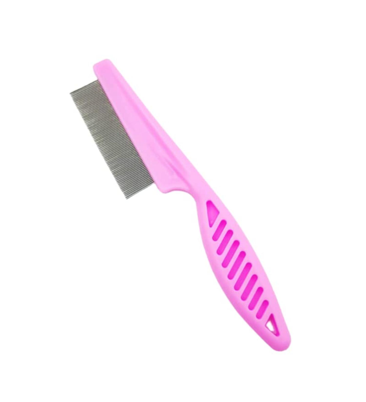 1 x Large 18.5cm Ultra Fine Flea/Lice Comb for Dogs/Cats Hot Pink