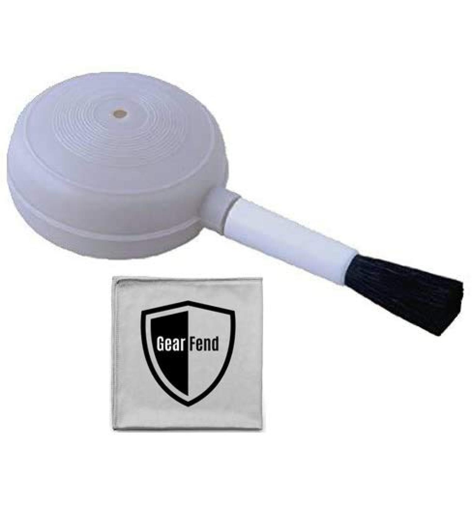 GearFend Air Dust Blower & Soft Brush Set for Camera Lenses, LCD Screens, Keyboards + Microfiber Cloth - Buy Online on GoSupps.com