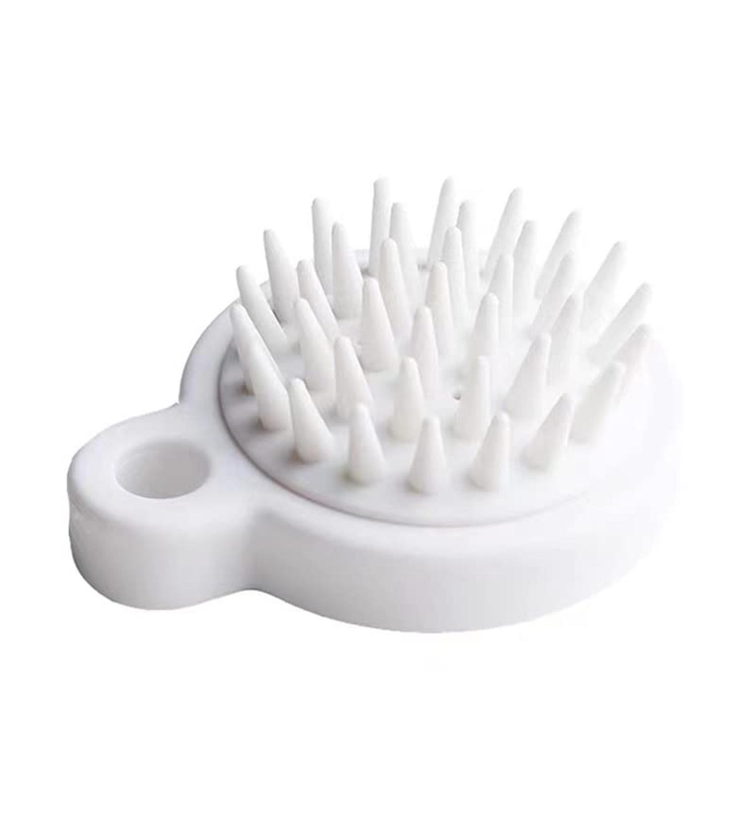 Buy Silicone Scalp Massage Device & Shampoo Brush - White Scalp Massager for Ultimate Hair Care - Buy Online on GoSupps.com