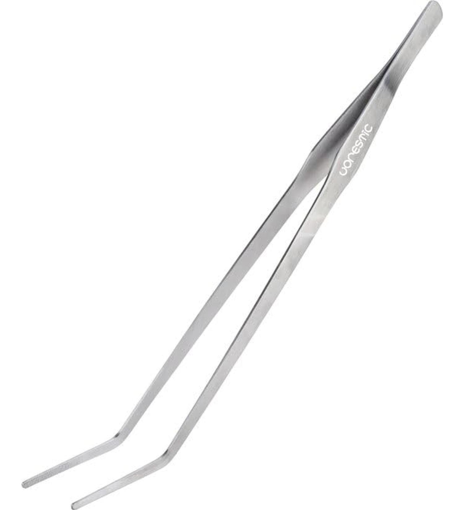 VORESTIC 38cm Curved Tweezers for Aquarium & Terrarium - Reptile Feeding Tongs - Buy Online on GoSupps.com
