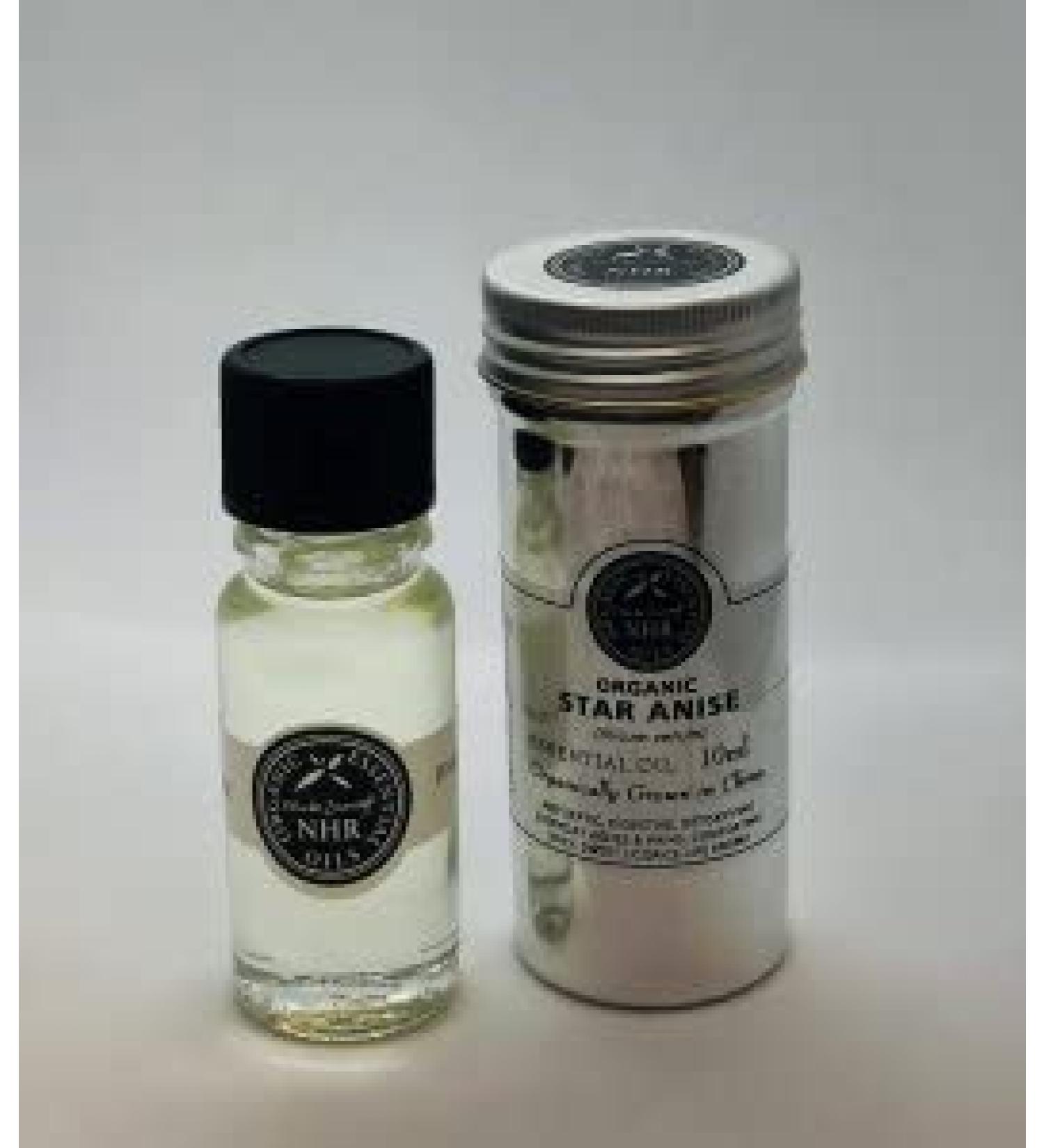 Organic Anise Star Essential Oil (Illicum verum) (500ml) by NHR Organic Oils