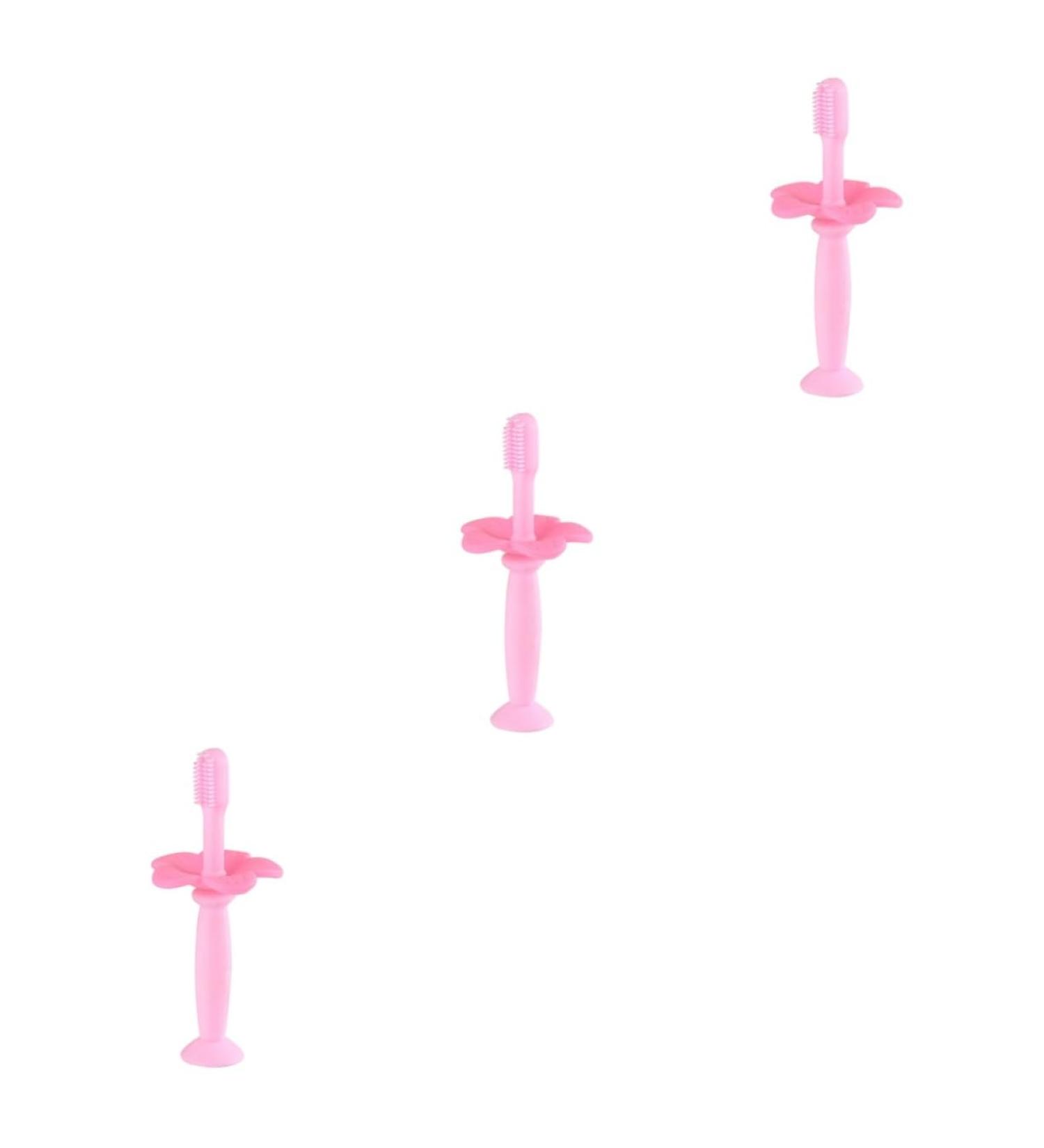 Shop Minkissy 3-Pack Baby Training Toothbrushes - Silicone Oral Care for Children | Gentle Effective Cleaning - Buy Online on GoSupps.com