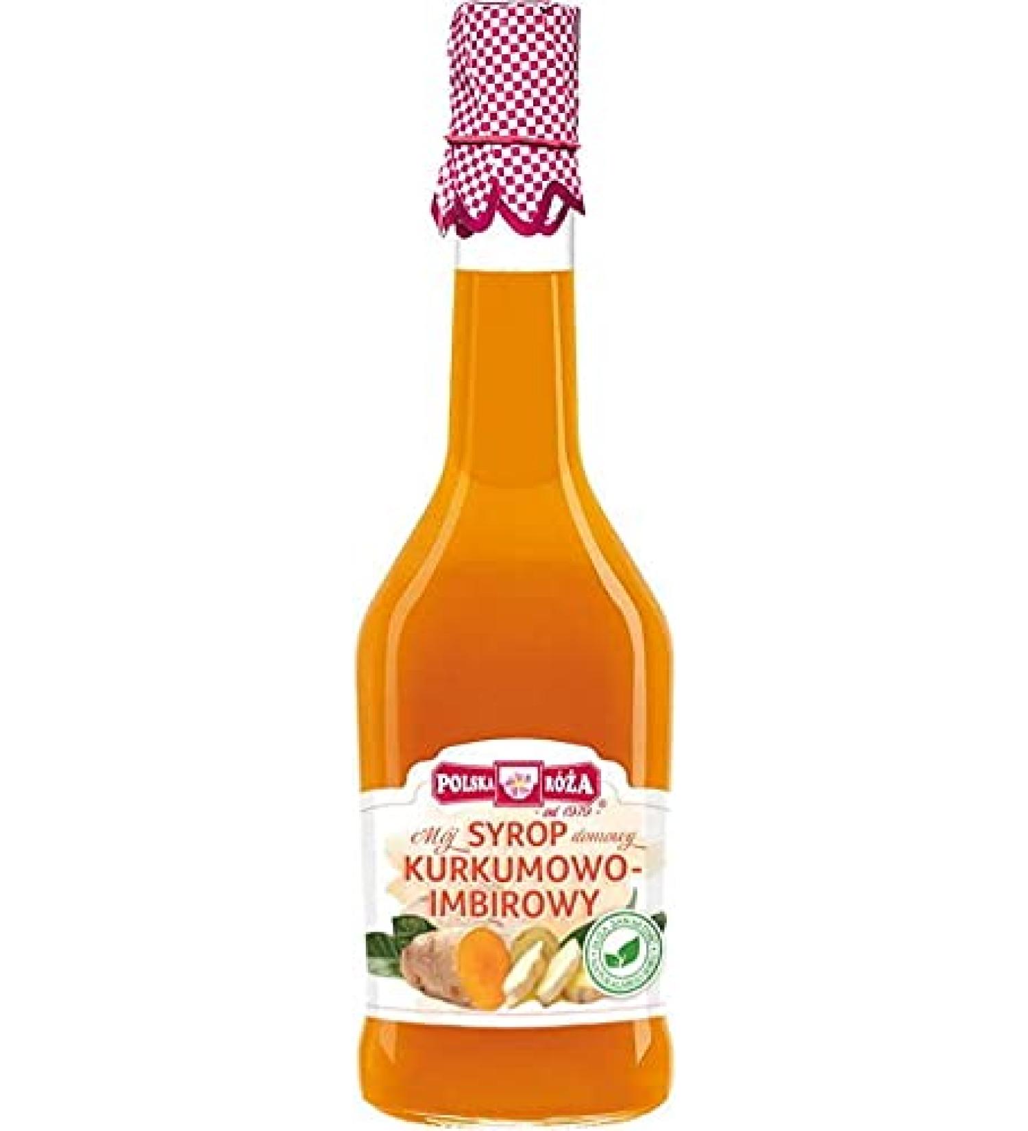POLSKA R A Curcuma and ginger syrup 500 ml POLISH ROSE