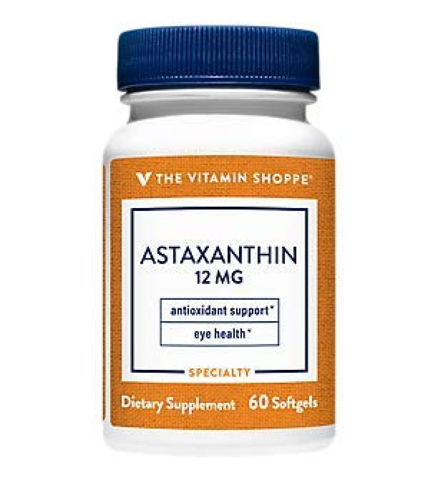 Solasta Astaxanthin 12mg - Antioxidant from MicroAlgae for Healthy Aging - 60 Softgels - Buy Online on GoSupps.com