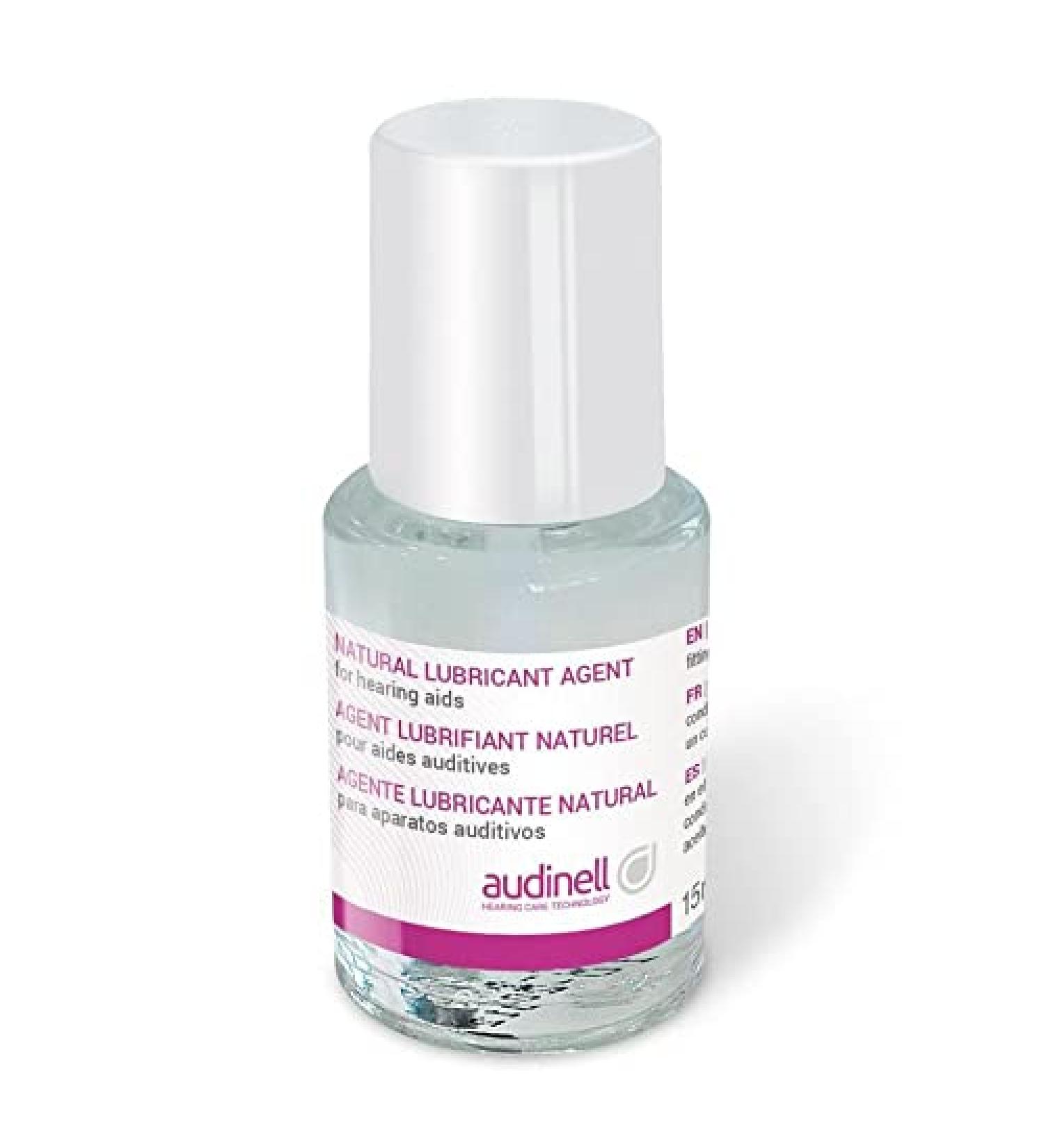 Audinell Natural Lubricant Oil + Applicator | 15ml | Comfortably Insert Hearing Aids  Airpods  Earbuds  Earplugs  Sound Amplifiers | Ear Care Accessory | Avoids Irritation  Discomfort