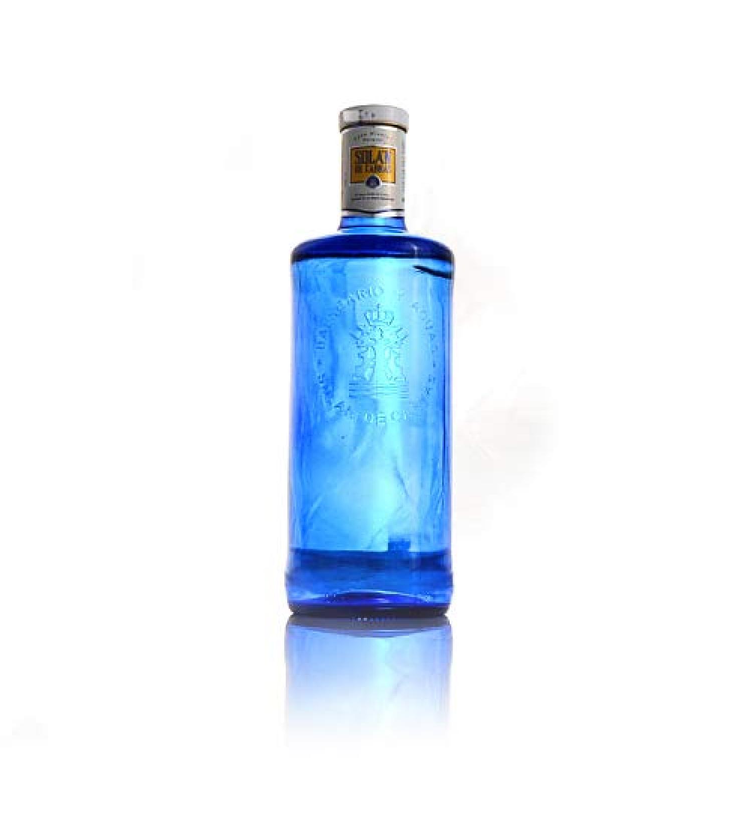 Solan de Cabras mineral water still 1 litre glass bottle blue
