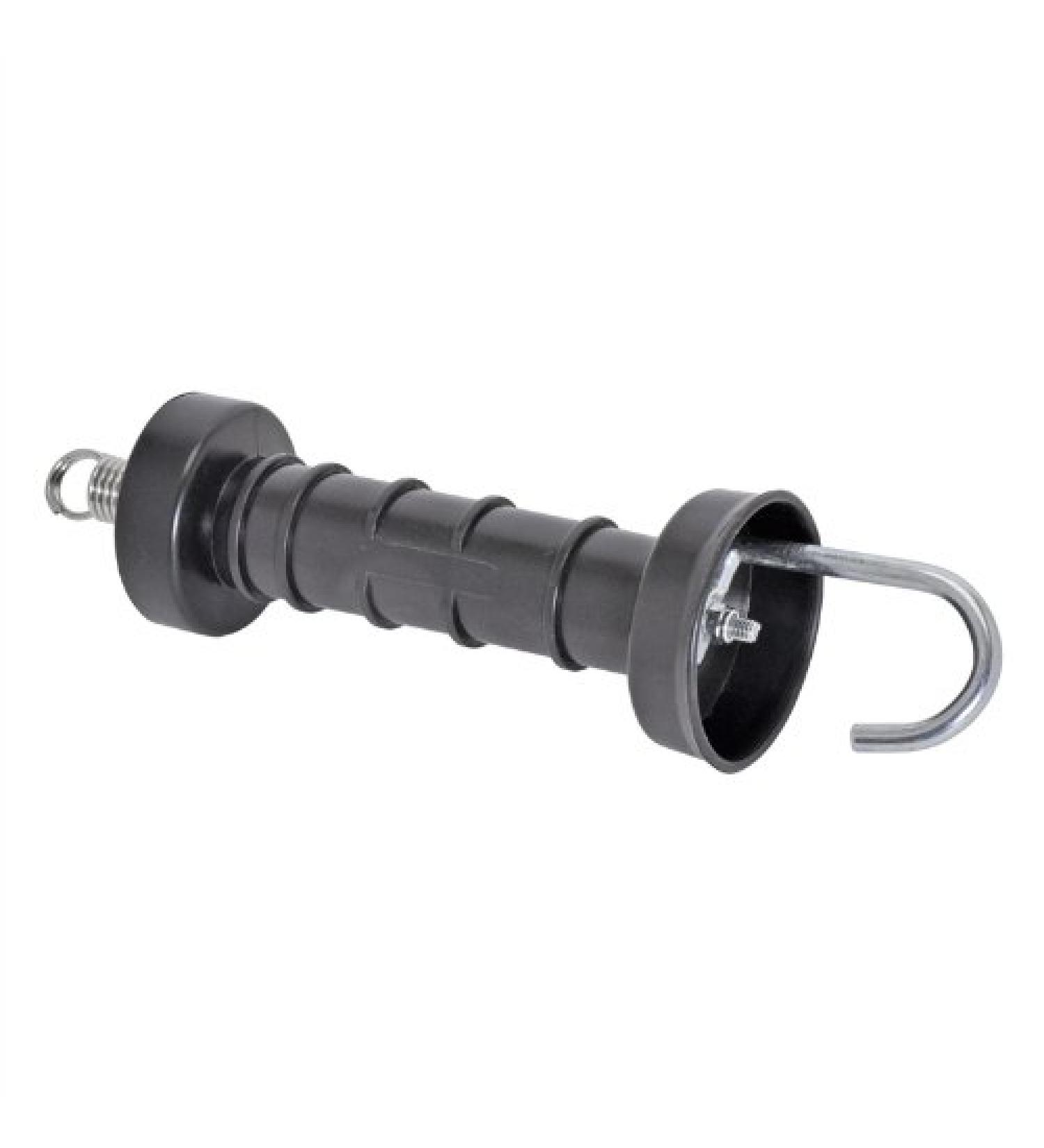 VOSS.farming 10 x gate handle compact black - electric fence gate handle electric fence handle tension spring handle