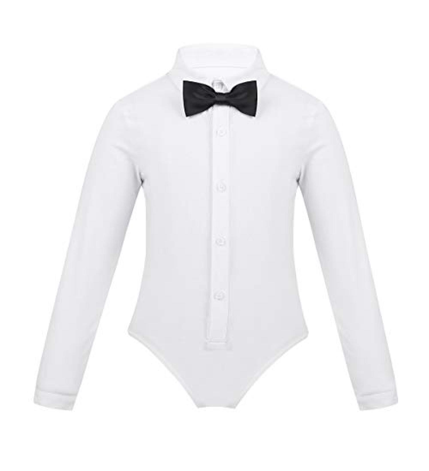 Yihuimin Kids Long Sleeve Latin Dance Shirts - White, Size 10 Years - Buy Online on GoSupps.com