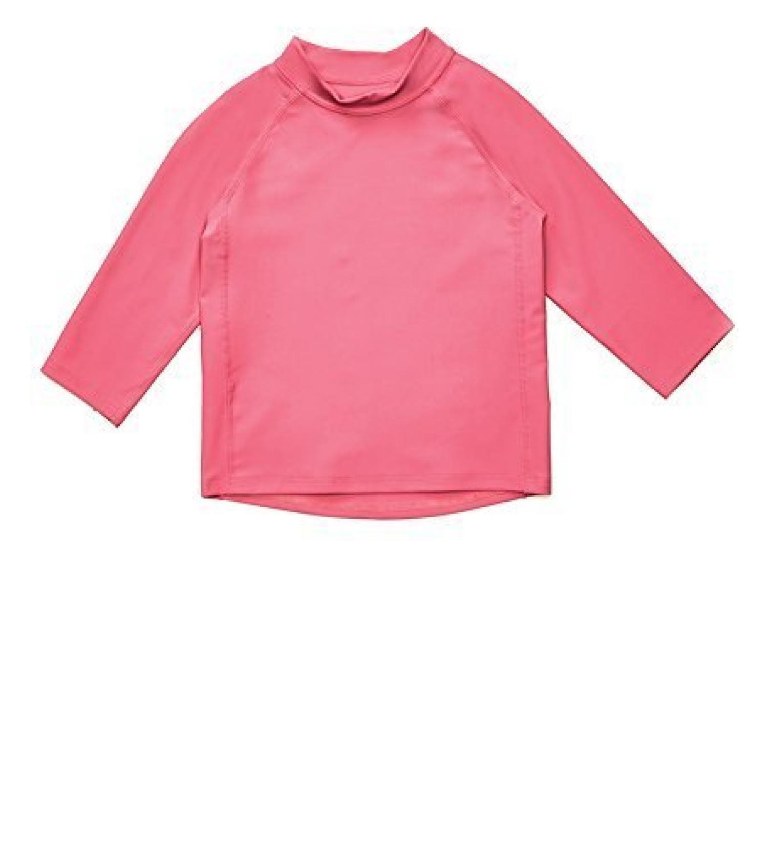 Leveret Long Sleeve Baby Boys Girls Rash Guard Sun Protected UPF + 50 Kids & Toddler Swim Shirt (12 Months-5 Toddler) 4 Years Pink