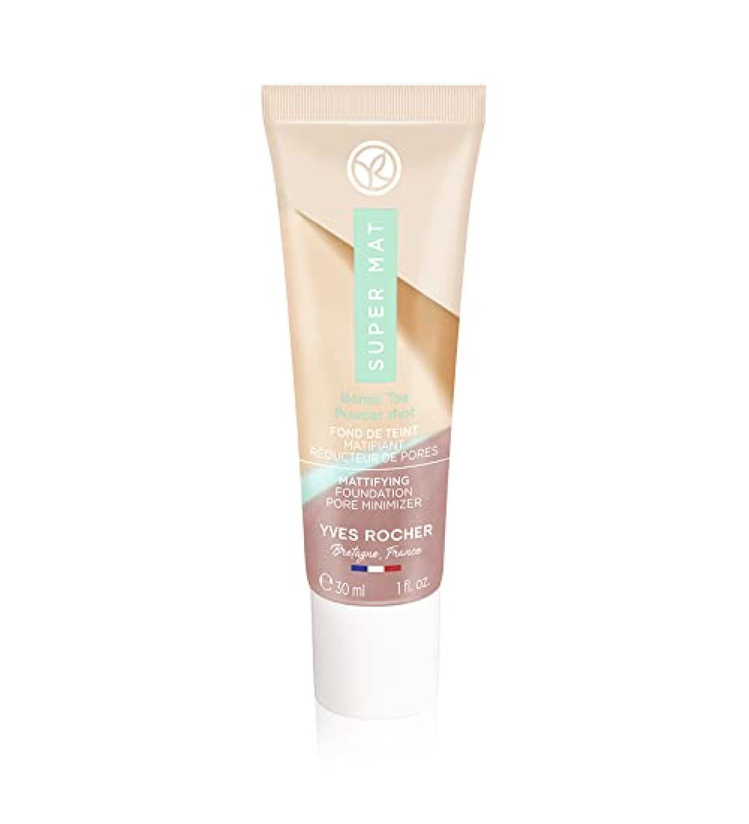 Yves Rocher SUPER MAT Dor 200 Foundation matt & porerefining matte complexion without shiny spots 1 x tube 30 ml 3000 ml 1er Pack Dor 200 - Buy Online on GoSupps.com