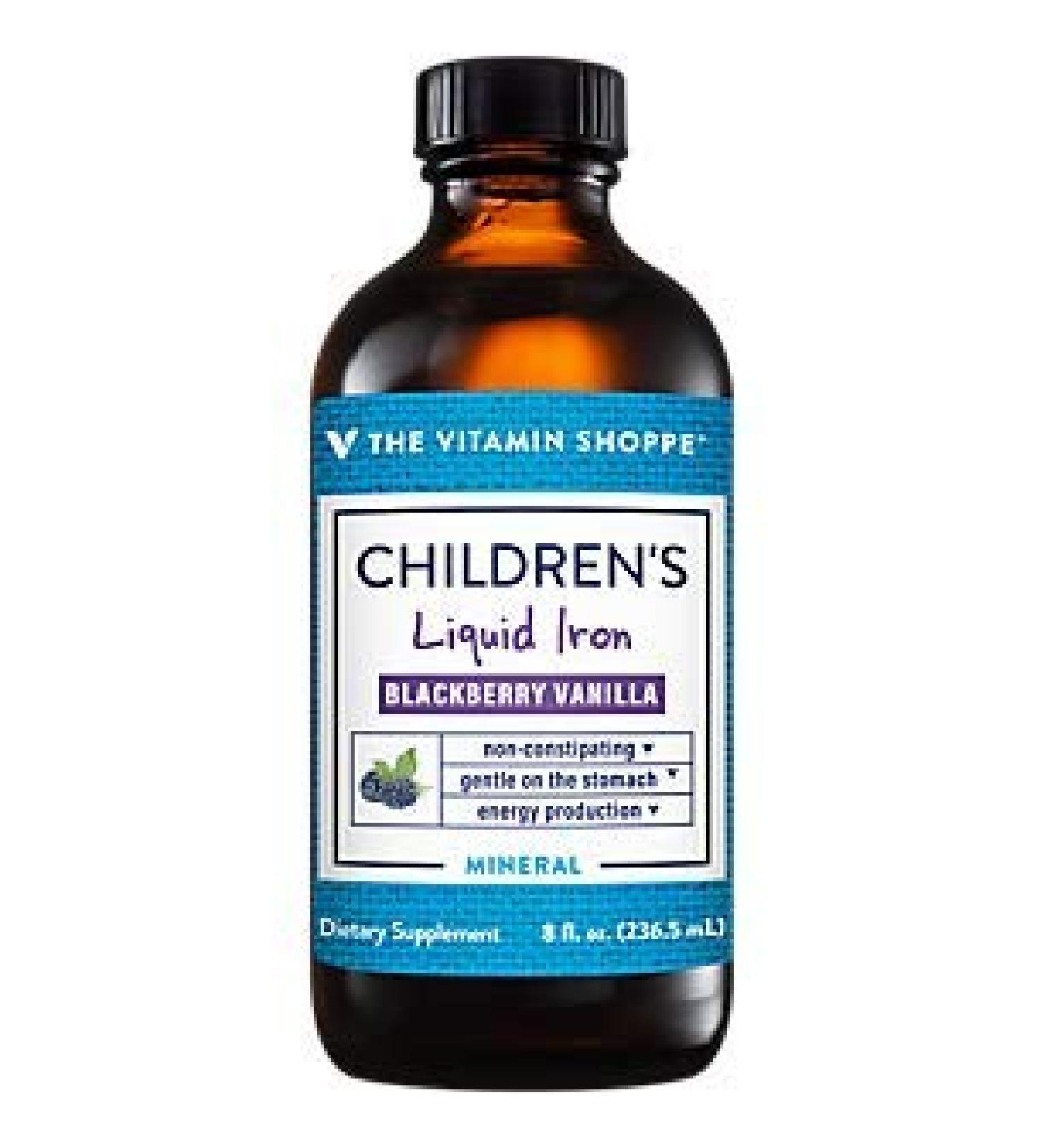 Children's Liquid Iron - Energy Support - Blackberry Vanilla - 8 fl. oz - Buy Online on GoSupps.com