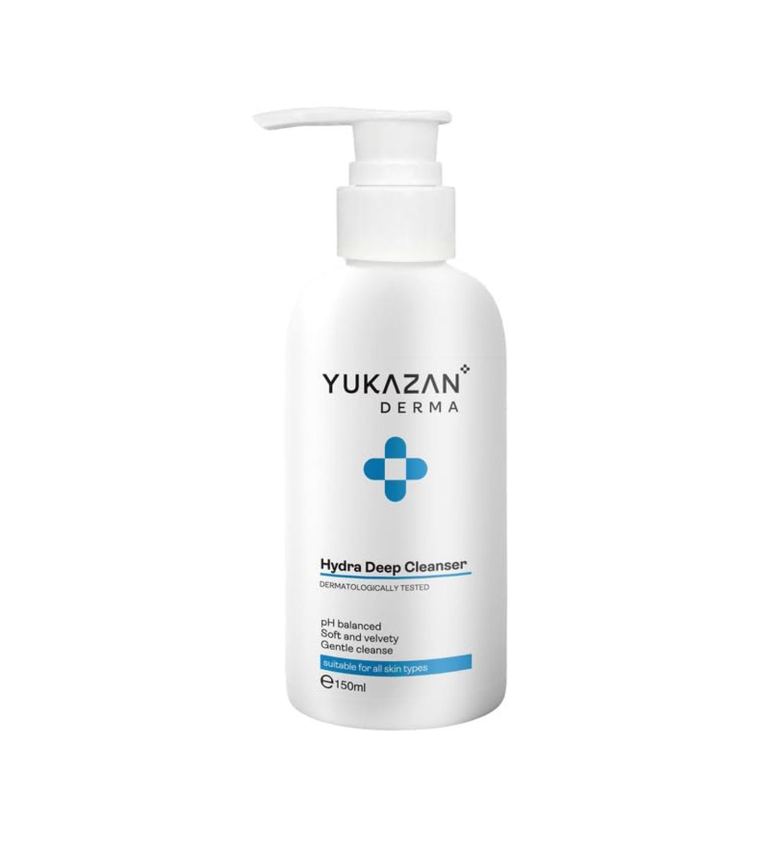 Derma Hydra Deep Cleanser 150ml | pH Balanced Face Wash with Tourmaline Extract | Suitable for All Skin Types - International Shipping Available - Buy Online on GoSupps.com