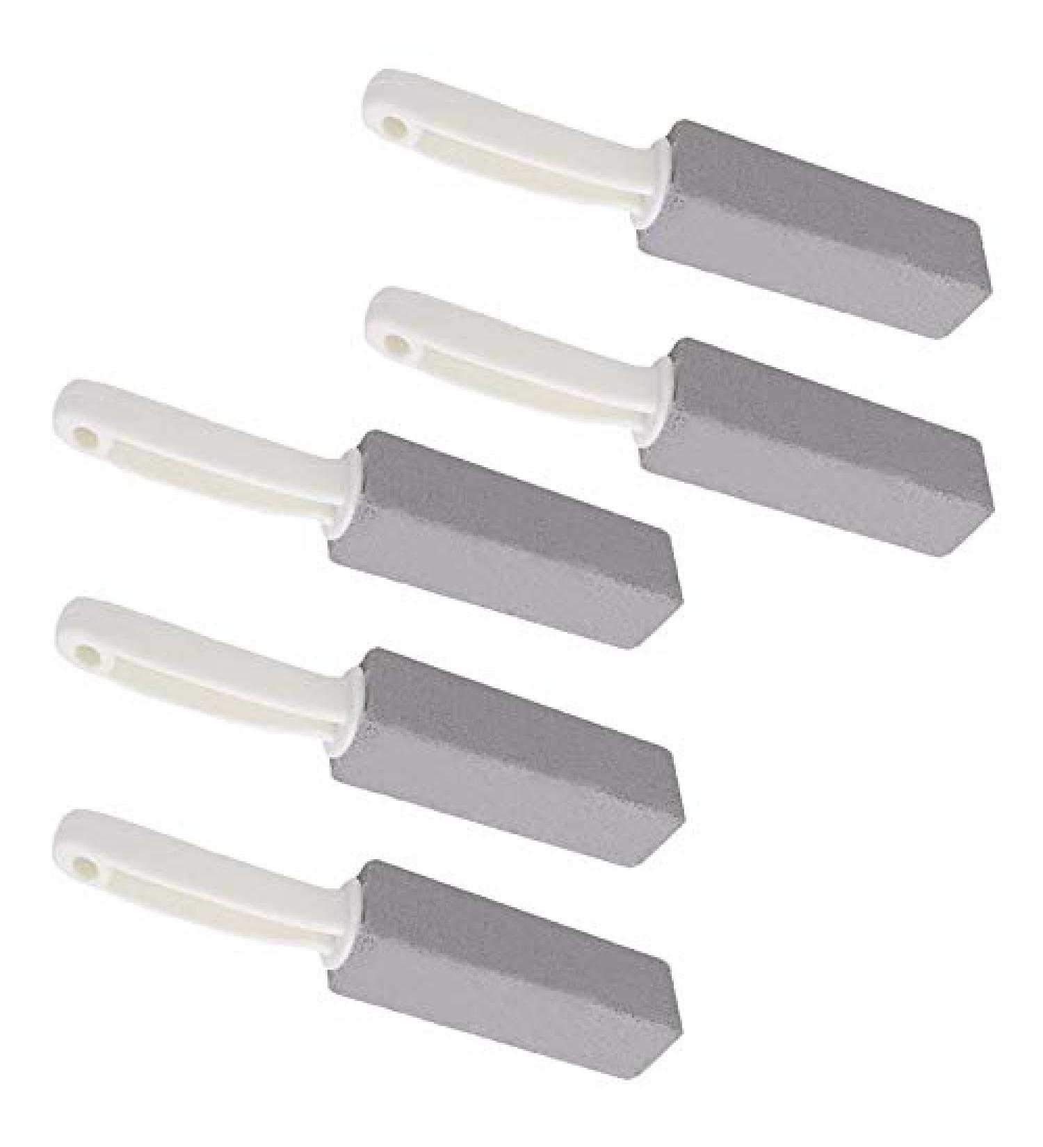 Rfeeuubft Pack of 5 Pumice Stone Cleaning Stone with Toilet Bowl Cleaning Brush Cleaner Hard Water Ring Remover - Buy Online on GoSupps.com