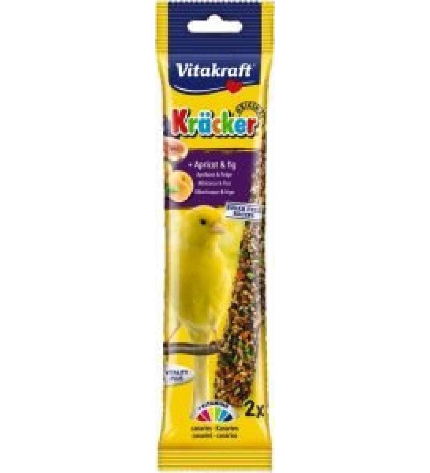 Vitakraft Kracker Canary Treat Sticks with Apricot and Fig 2pk Case of 7