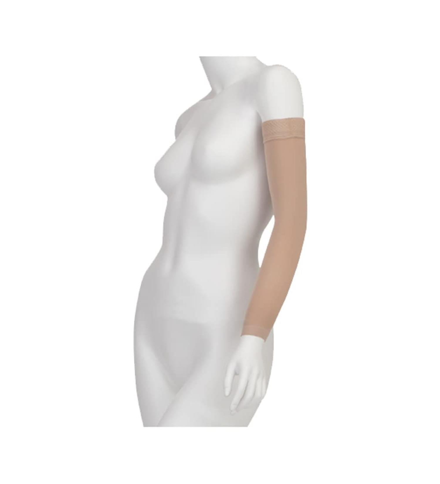 Juzo Soft 2001 Armsleeve for Women - 20-30mmHg Compression with Silicone Top Band - XS Beige - International Shipping Available - Buy Online on GoSupps.com
