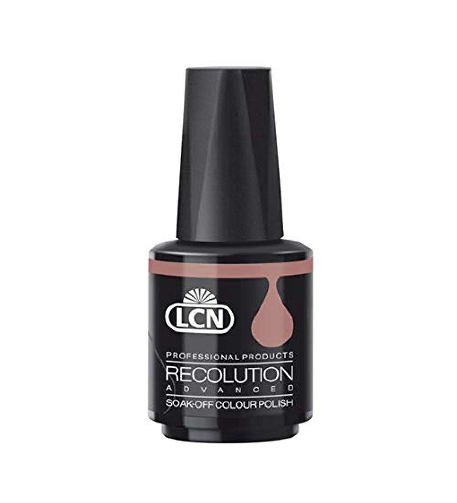 LCN Recolution UV Colour Polish "Powder Room" No. 474 (10ml) satin slipper- UV Polish (nude brown)