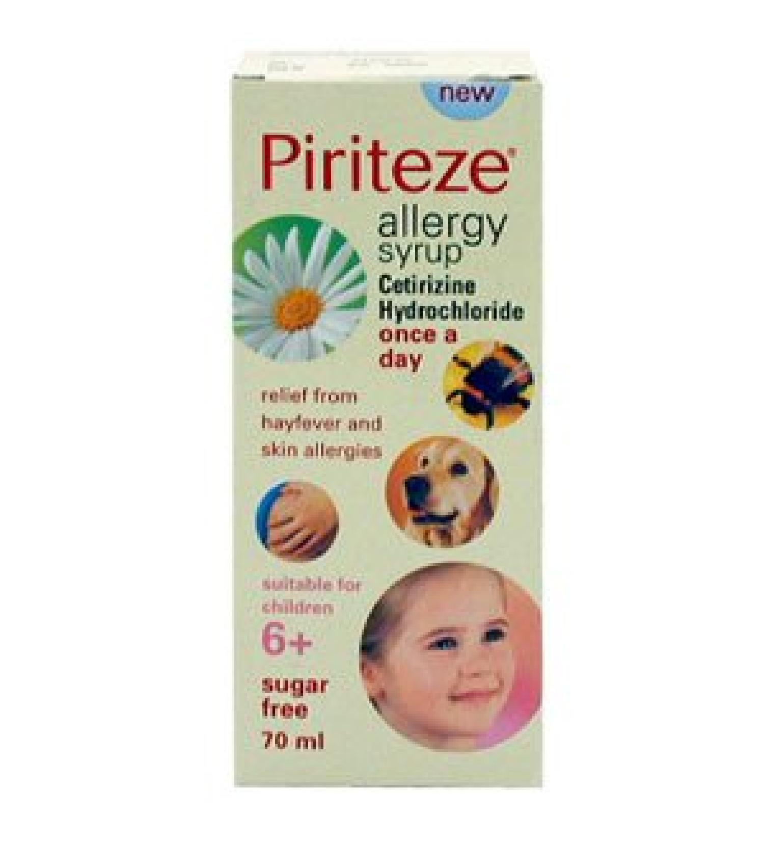 Piriteze Once-A-Day Allergy Syrup 70ml Personal Care Personal Care