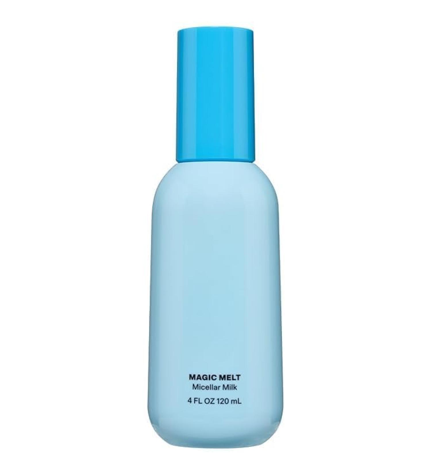 Magic Melt Micellar Milk Facial Cleanser Gentle Makeup Remover Light Blue 4 fl oz