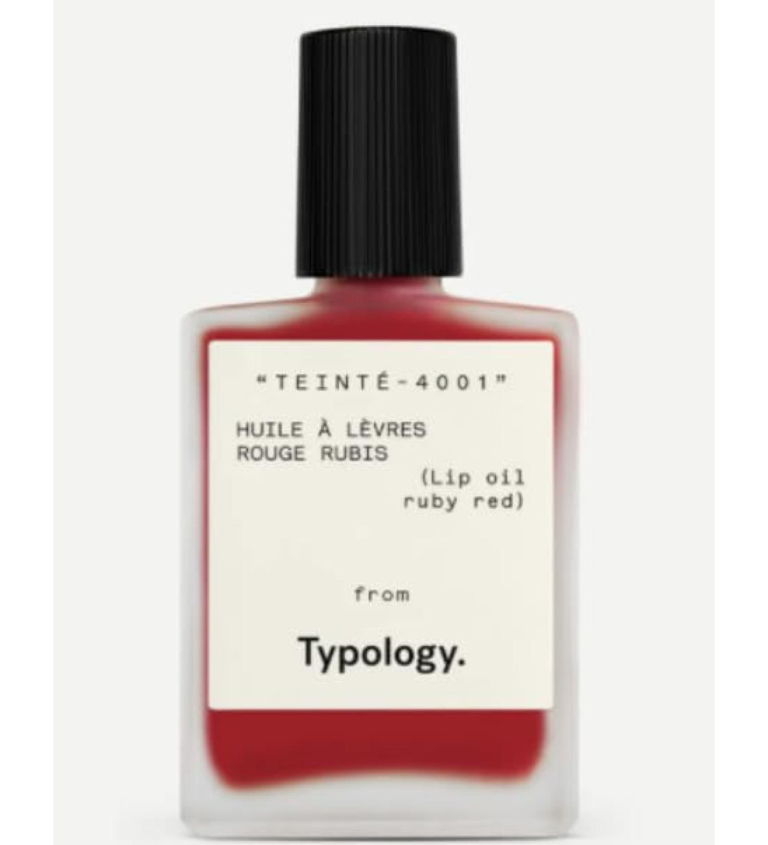 Typology Tinted Lip Oil - Shade 1 Ruby Red & Complimentary Sheet Masque