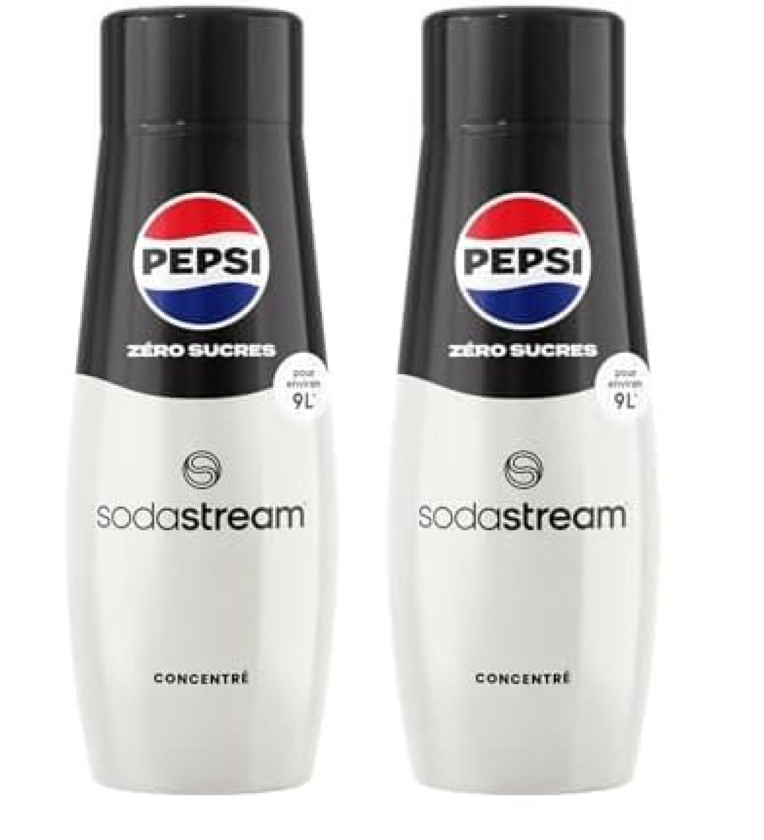 SodaStream Pepsi Z ro Sucres concentr (440ml) (Lot de 2) - Buy Online on GoSupps.com