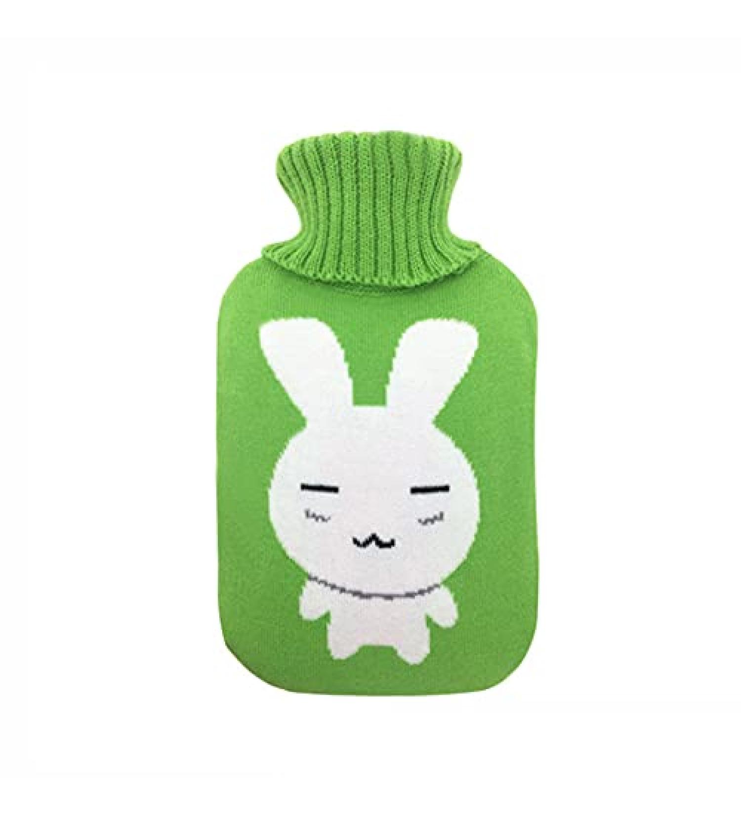 MAIES 2000ml Large Knitted Hot Water Bottle - Removable Cover Heat Retention & Cold Resistance | Ideal for Comfort & Warmth | International Shipping - Buy Online on GoSupps.com