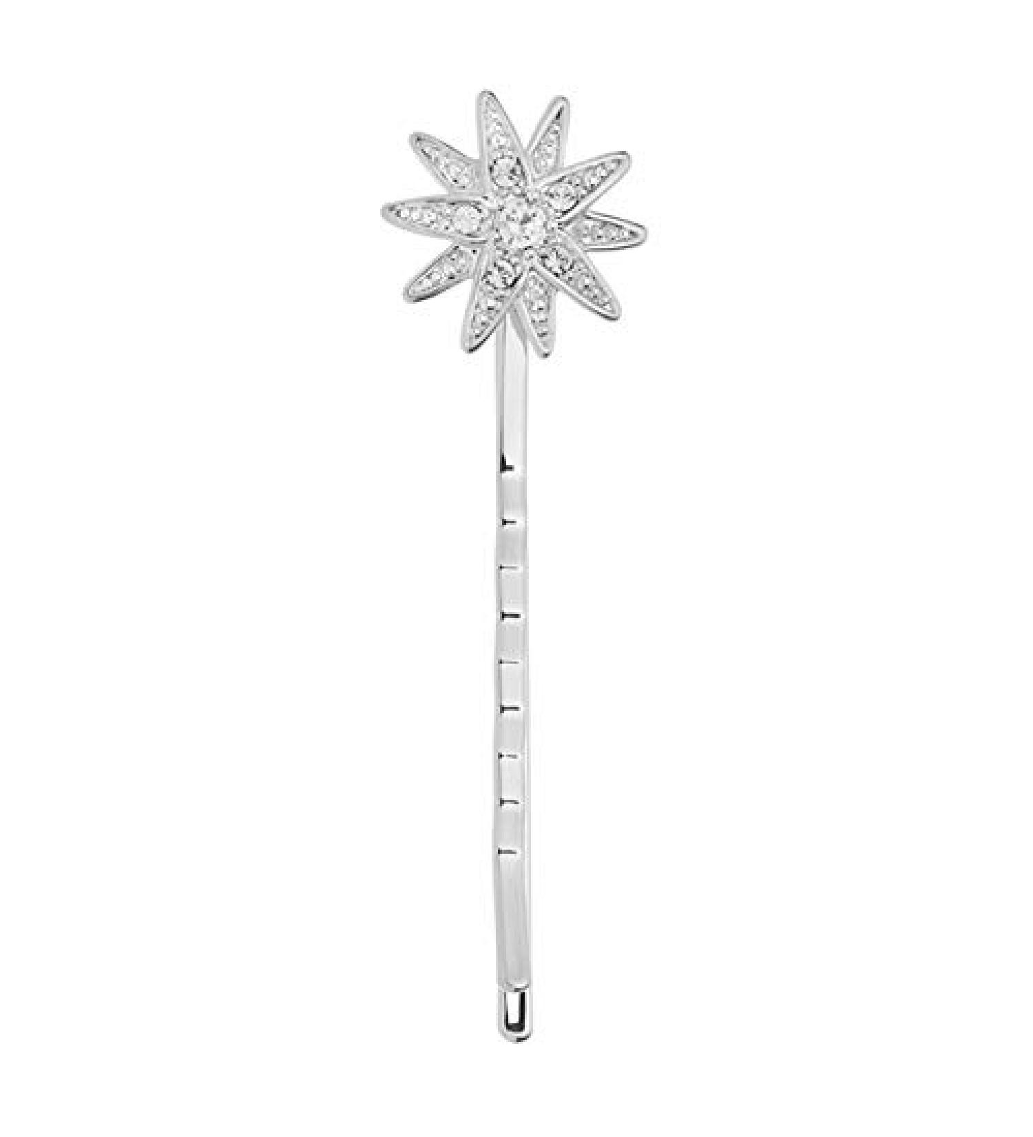 Diamond Star Hair Pin with Sparkling Swarovski Crystals - Elegant Star Shaped Hair Slide | Perfect Gift Boxed Jewelry - Buy Online on GoSupps.com