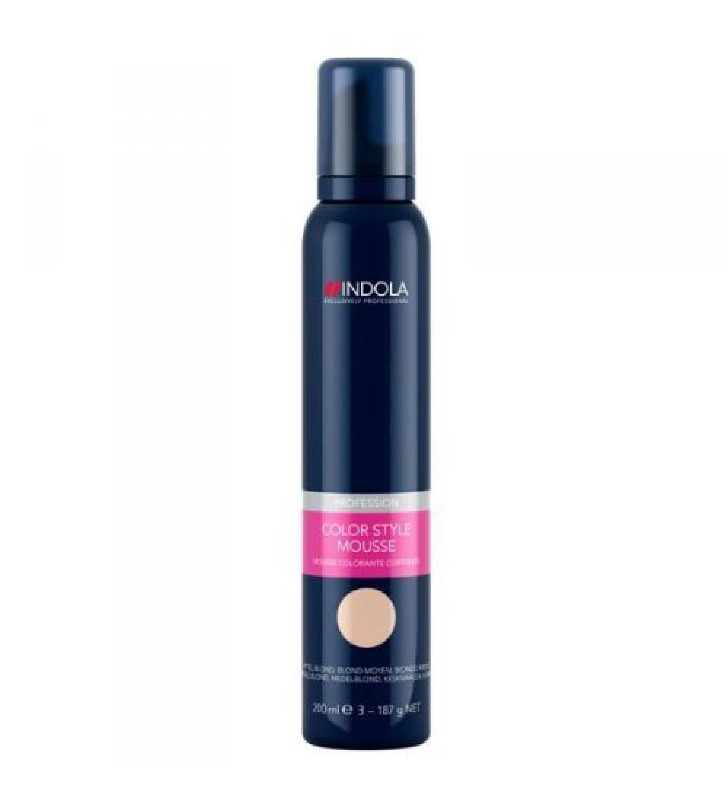 Indola Color Style Mousse 200 ml Medium Blonde