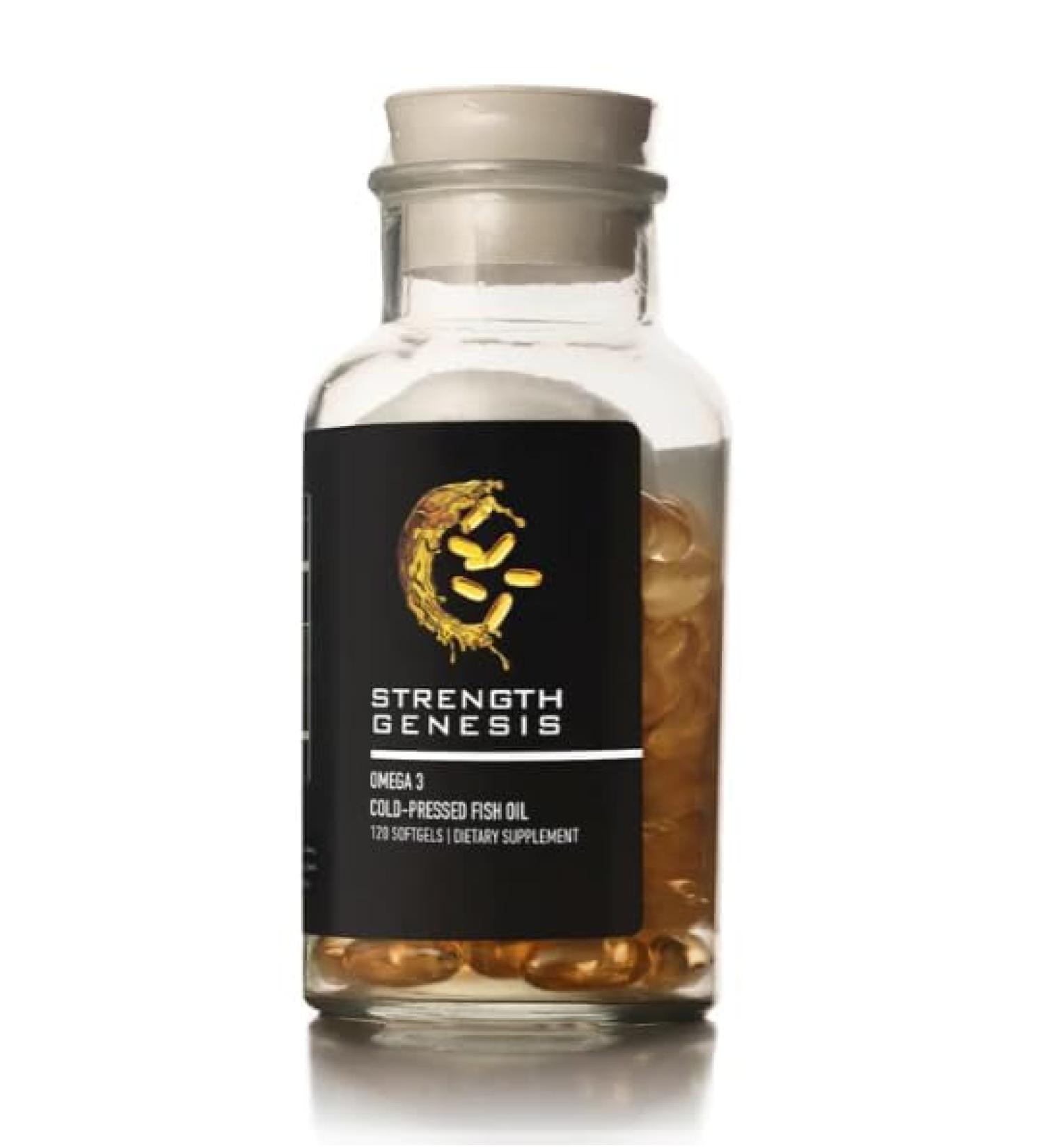 Strength Genesis Fish Oil Omega 3 5000mg EPA DHA Cold Pressed Omega 3 Fish Oil Molecularly Distilled Cold Processed 120 Soft Gels - Buy Online on GoSupps.com