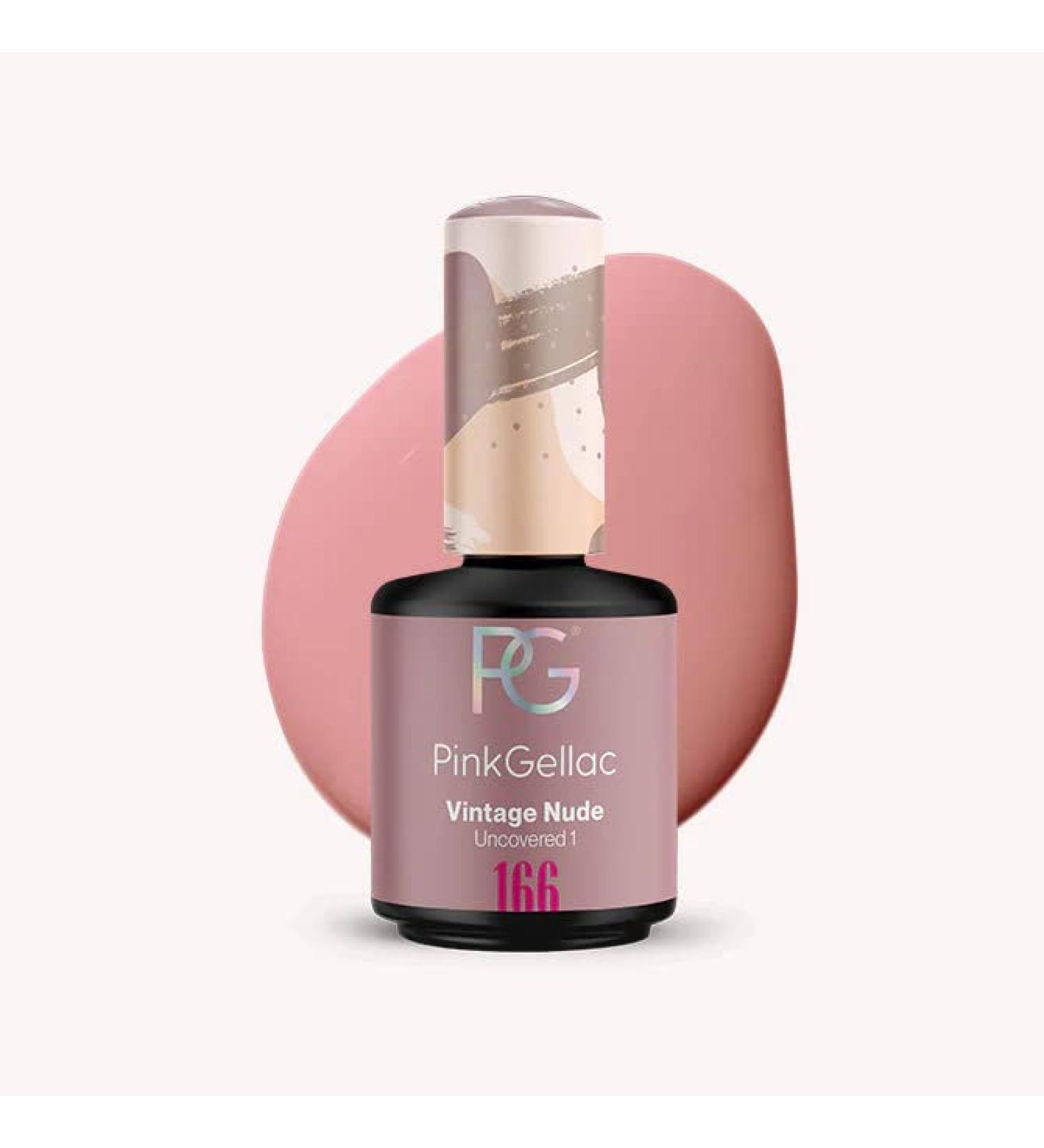 Pink Gellac 166 Vintage Nude Vegan Gel Polish | Soak-Off UV/LED - Buy Online - Buy Online on GoSupps.com