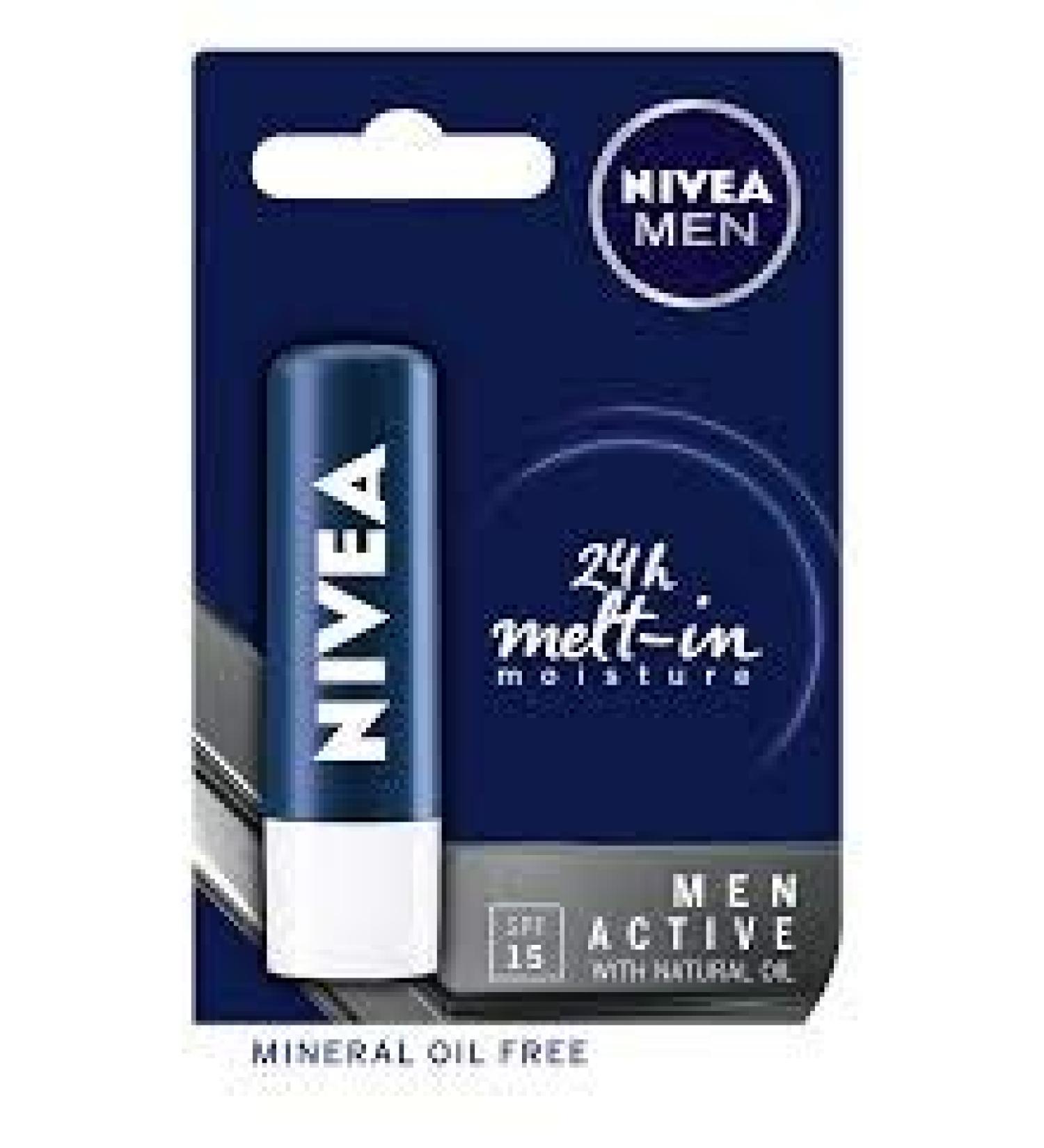 Nivea Men 24h Melt-in Moisture Lip Balm