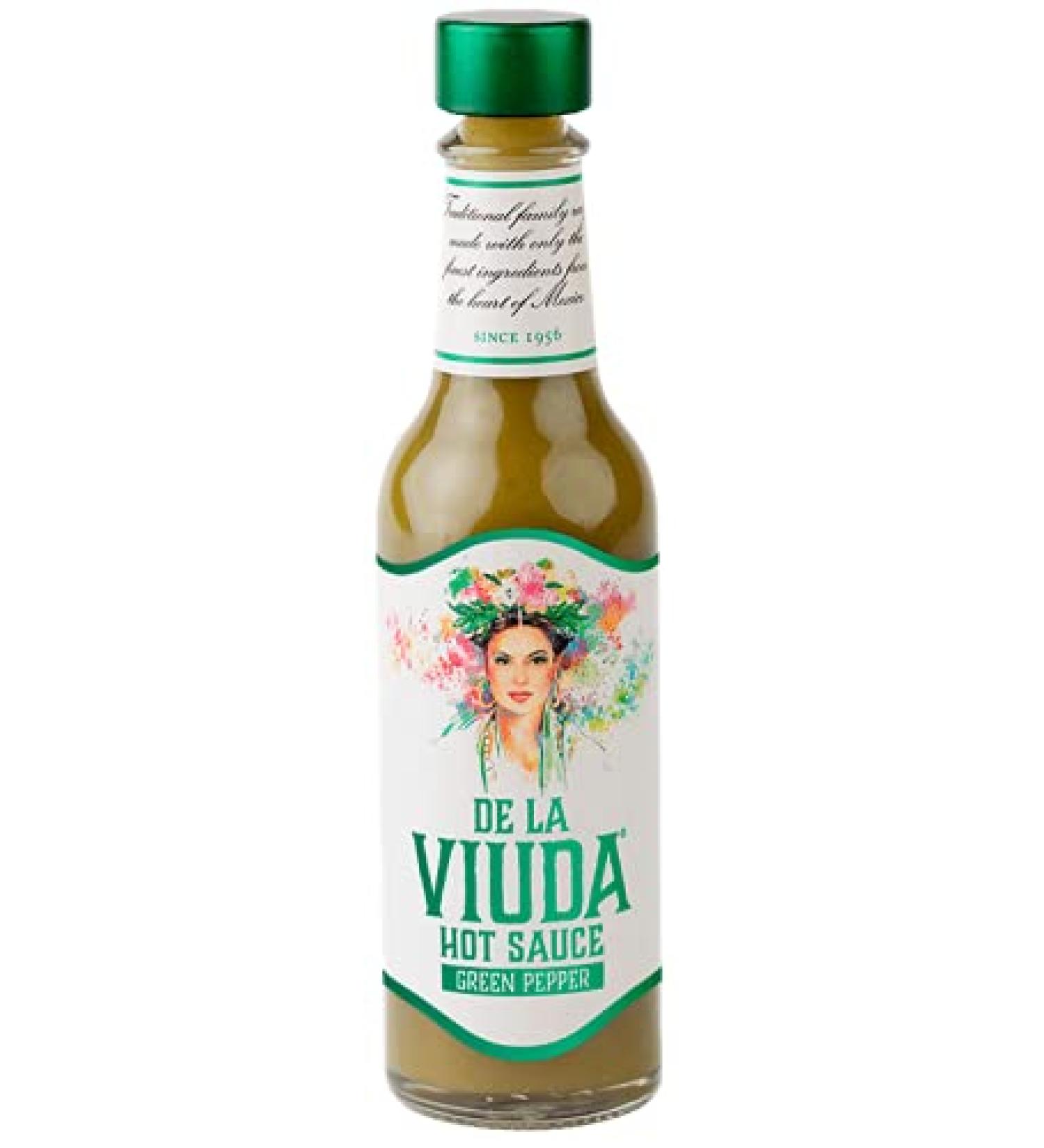 De La Viuda Green Pepper Hot Sauce (Pack of 3) 1