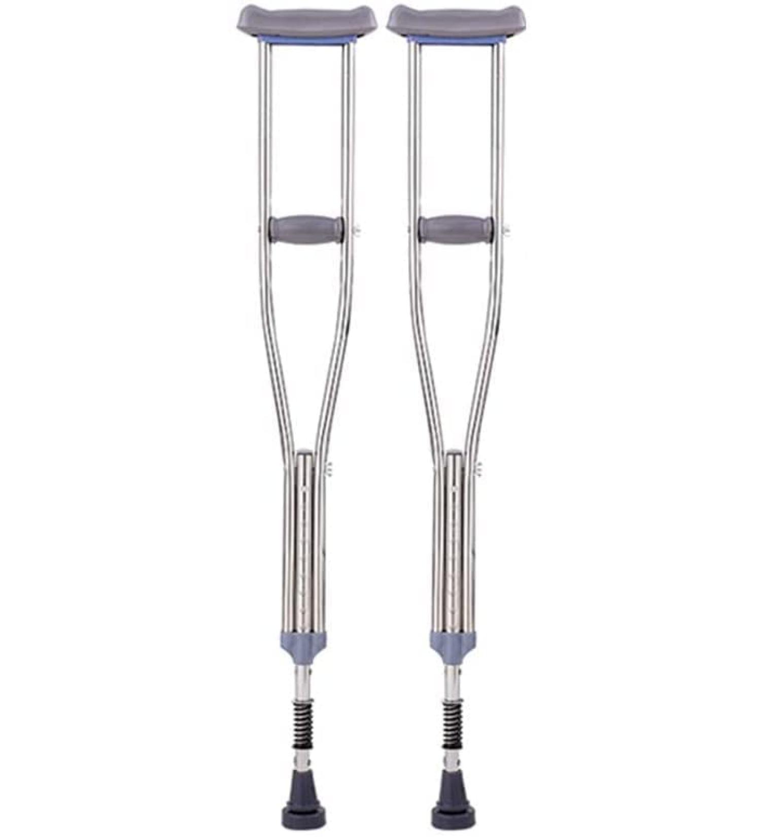 Crutches for Adults Underarm Underarm Crutches for Adjustable Crutch Elderly crutches underarm crutches stainless steel medical height adjustable non- slip Disabled for Adults and Teenager Great Run - Buy Online on GoSupps.com