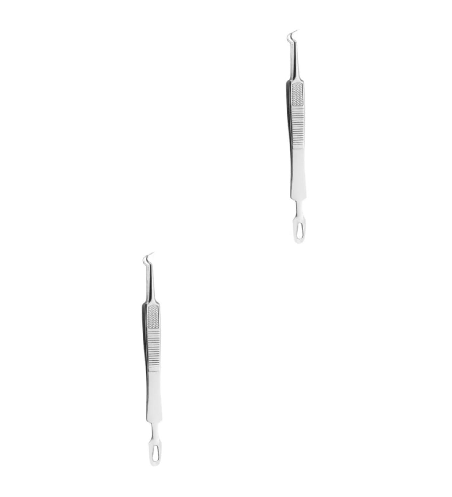 Healeved 6 Pcs Clip Blackheads Extractor Spot Tweezers Stainless Pimple Remover Kit Stainless Steel 1 count (Pack of 1) - Buy Online on GoSupps.com