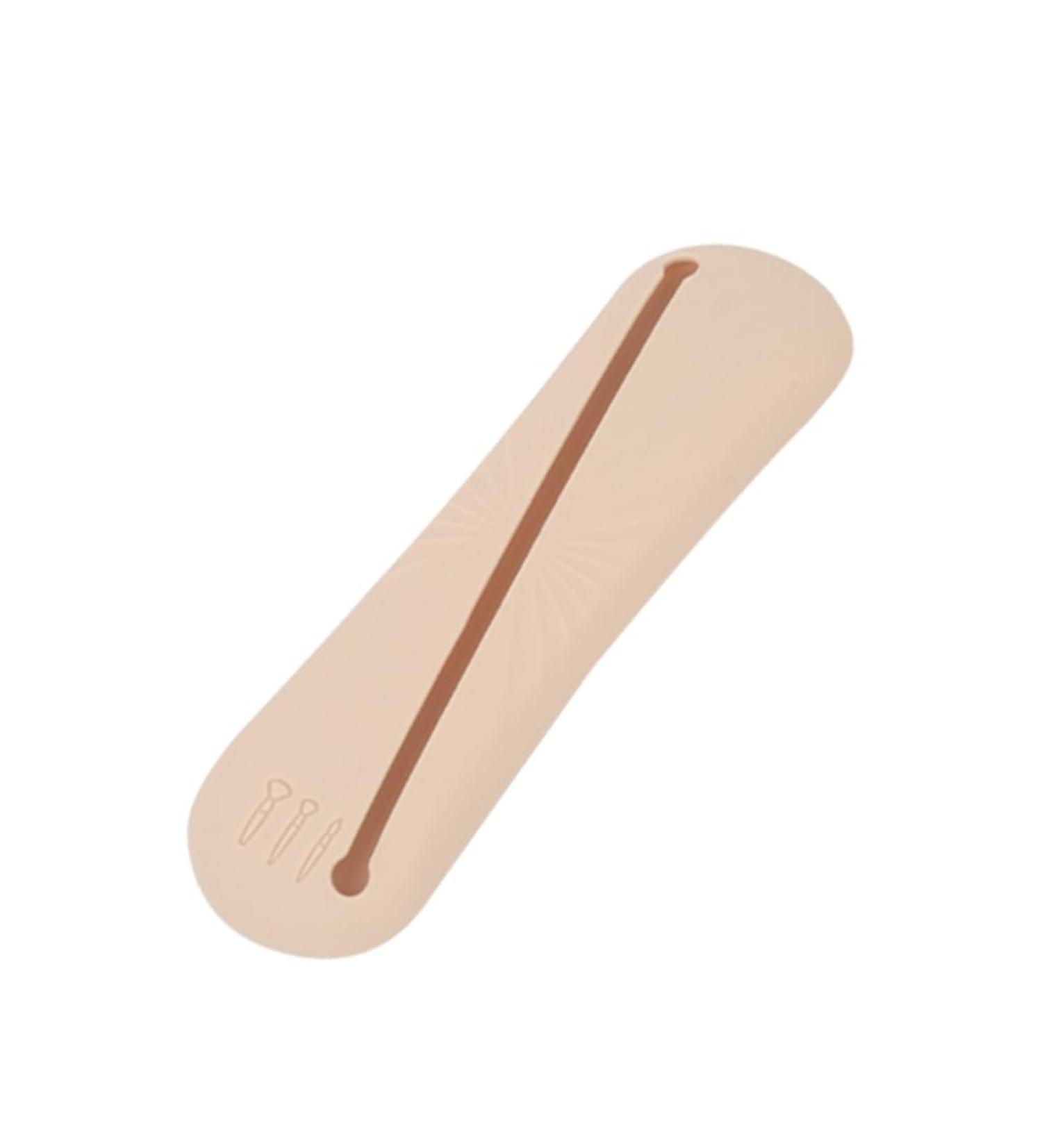 Buy Bottone Portable Travel Makeup Brush Bag - Silicone Cosmetic Brushes Holder for Women & Girls - Buy Online on GoSupps.com