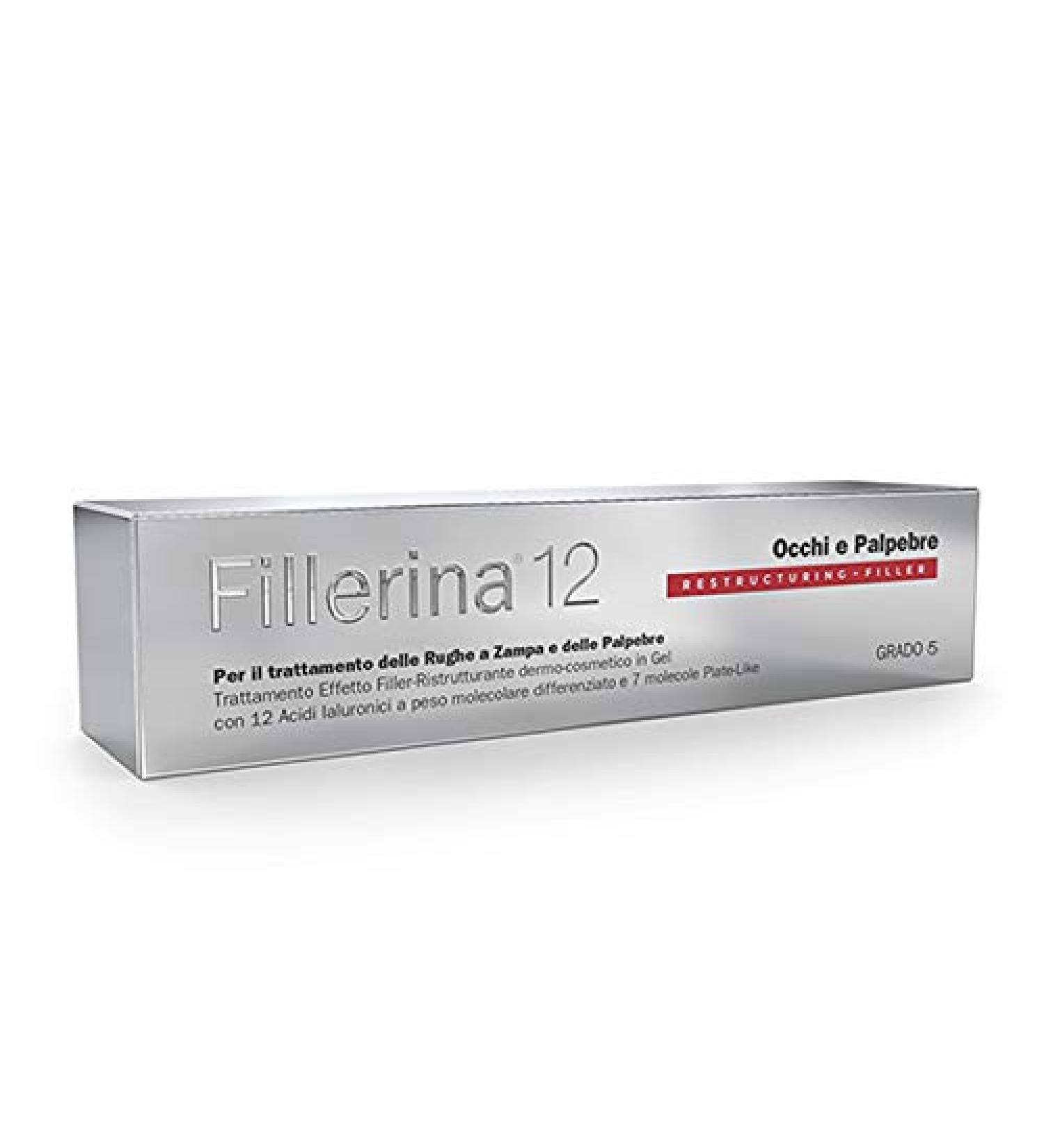 Labo FILLERINA 12 RESTRUCTURING FILLER EYES AND PALPEBRE Dispenser Eye Massage Tip Grade 5 15ml