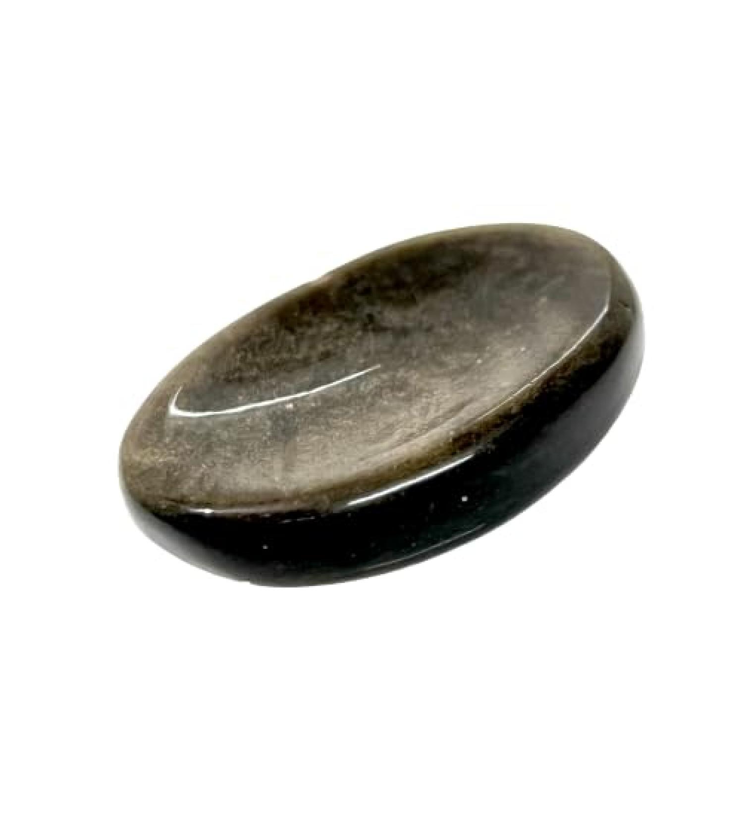 Opalite Crystal Thumb Stone - Natural Healing for Stress Relief | Gold Sheen Obsidian - Buy Online on GoSupps.com