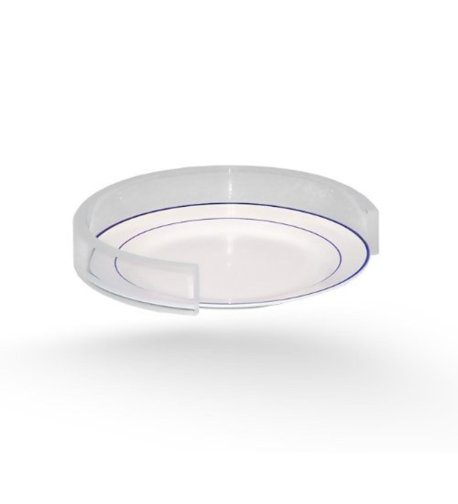 PLATE EDGE RAISING small transparent 1 pc