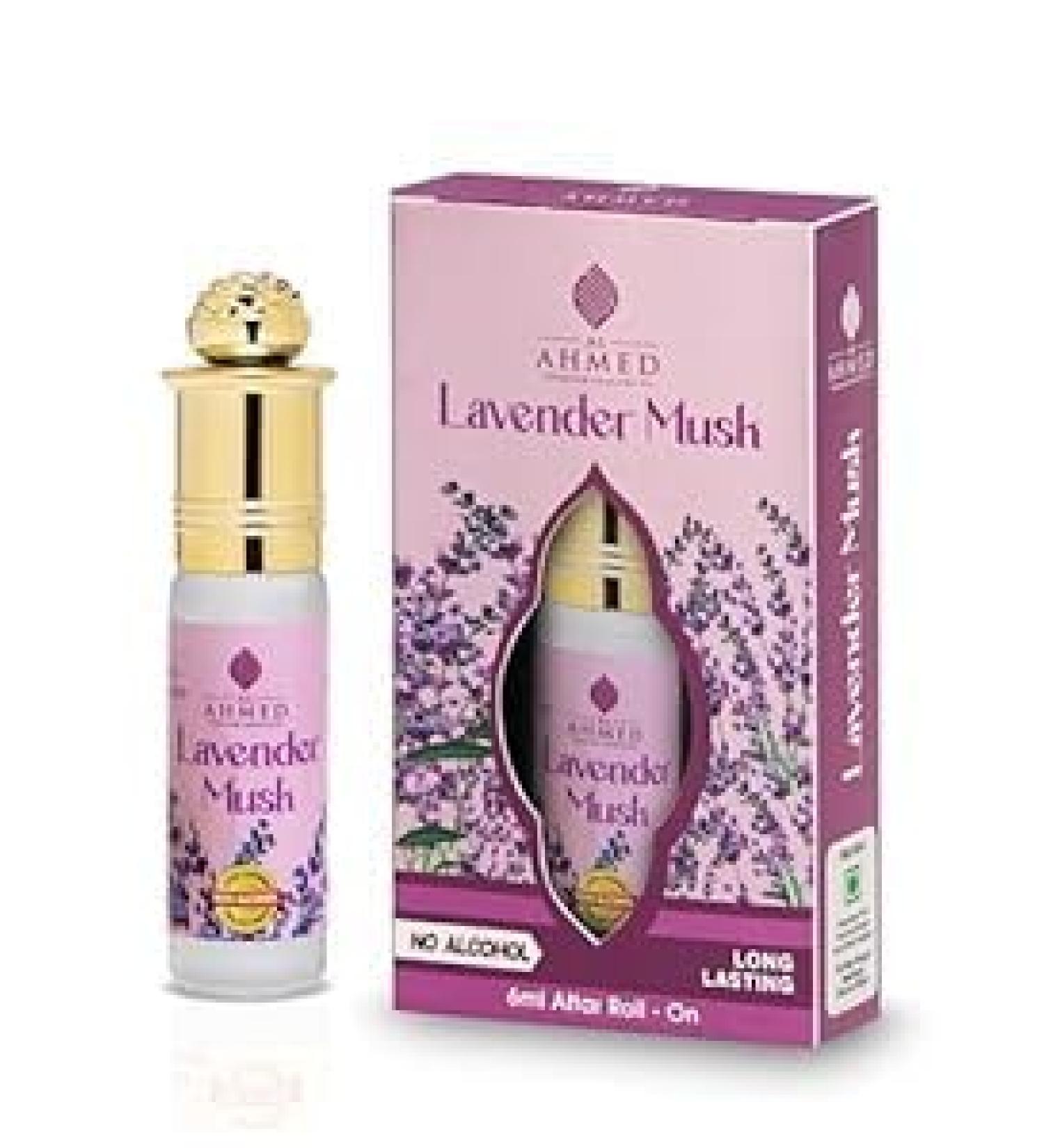 LAVENDER MUSK ATTAR ROLL ON PERFUME | Long Lasting Fragrance Perfume For Men and Women | Alcohol free attar perfume (6ML)