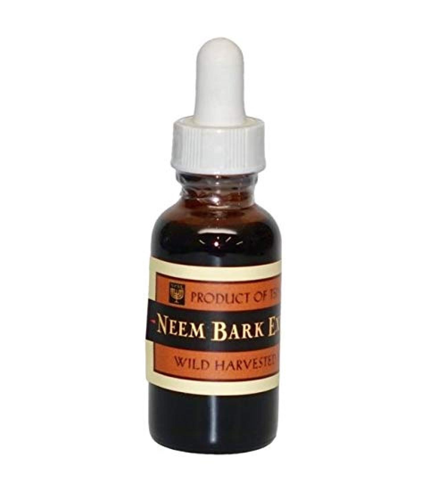 Neem Bark Liquid Extract - 2 oz Triple Strength Alcohol Based Helps with Digestive and Oral Care