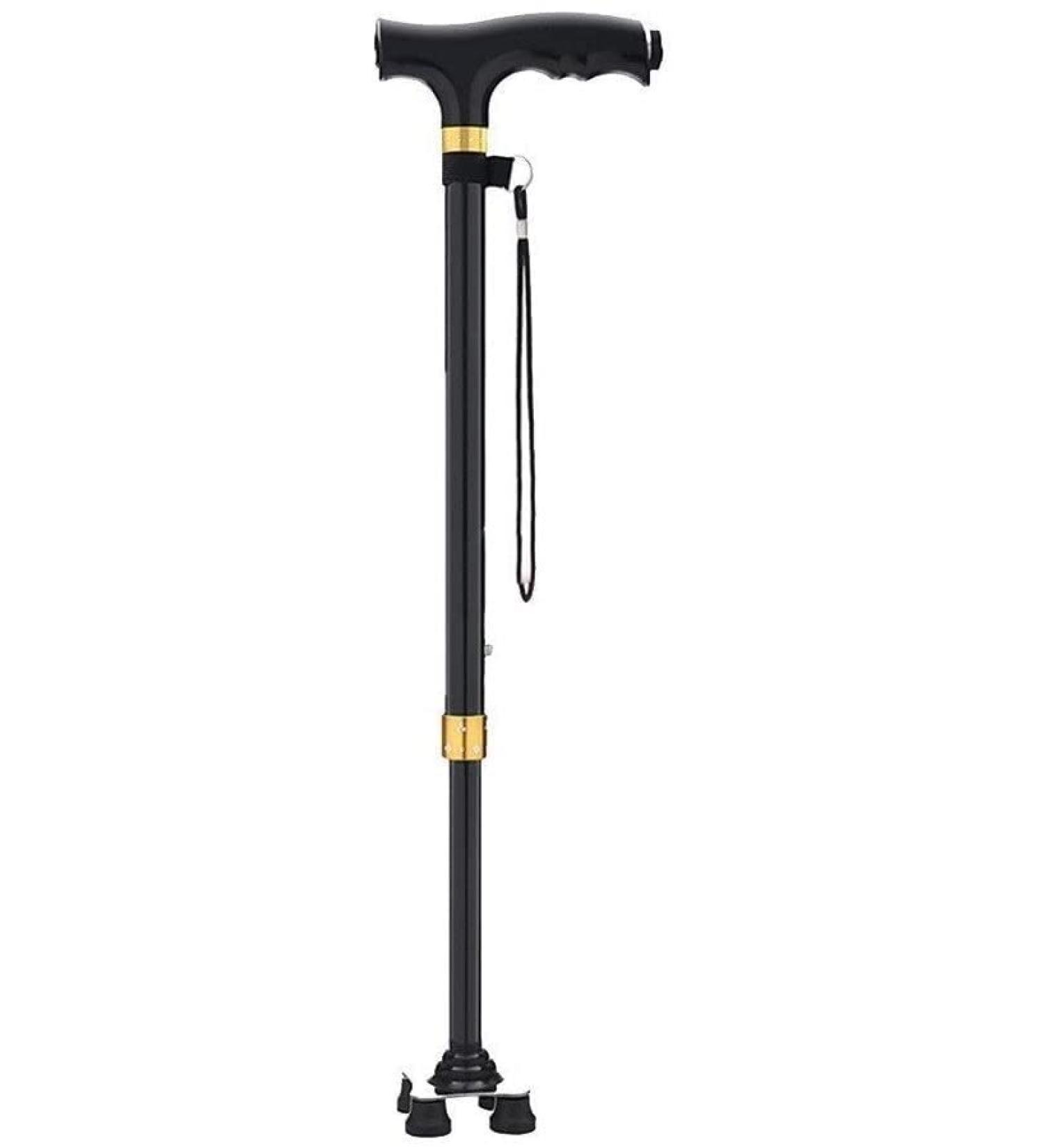 Telescopic Non Slip Crutches Elderly Cane Cane Elderly Cane Four-Legged Four-Corner Aluminum Alloy Telescopic Walker with Light for Arthritis Elderly Seniors & Handicap The New Independence - Buy Online on GoSupps.com